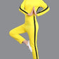 Unisex Adult / Kids - Bruce Lee Cosplay - Jeet Kune Do - Chinese Kung Fu - Jumpsuit Cosplay Costume & Nunchaku - Game of Death-