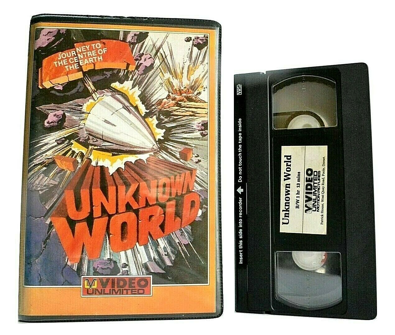 Unknown World: Night Without Stars [Video Unlimited Pre-Cert] 1951 Sci-Fi - VHS-