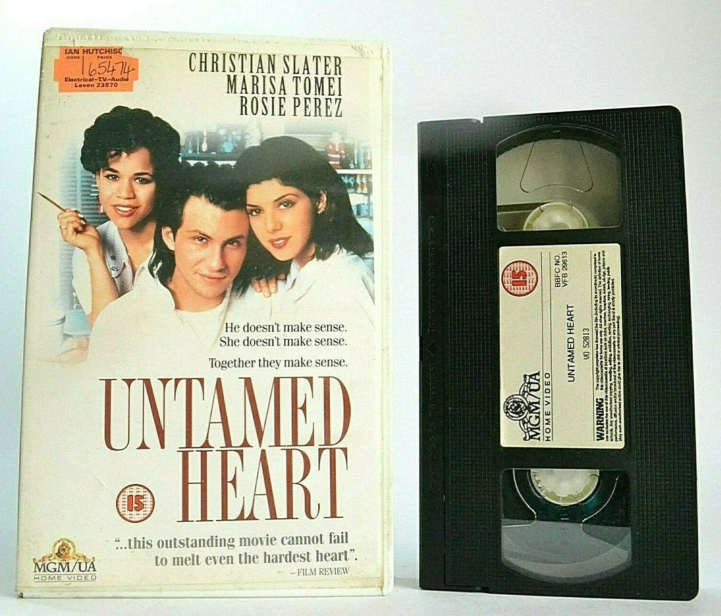 Untamed Heart (1993) - Romantic Drama - Large Box - Christian Slater - Pal VHS-