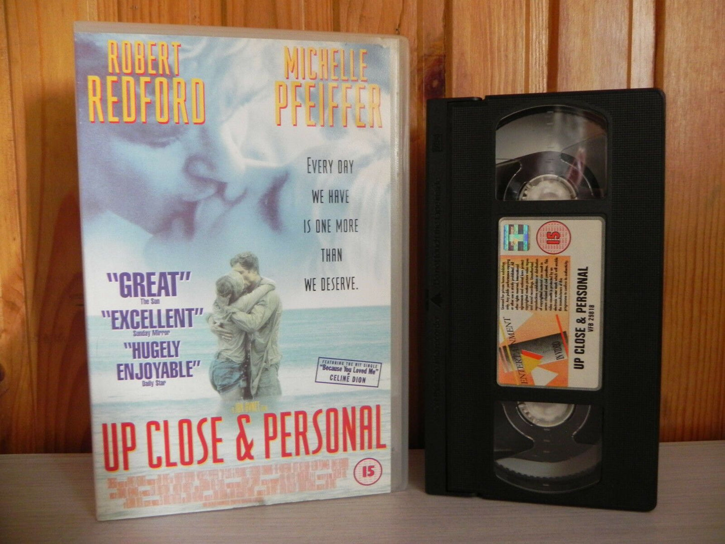 Up Close And Personal - "Celine Dion" Soundtrack - Drama - Redford - Pal VHS-