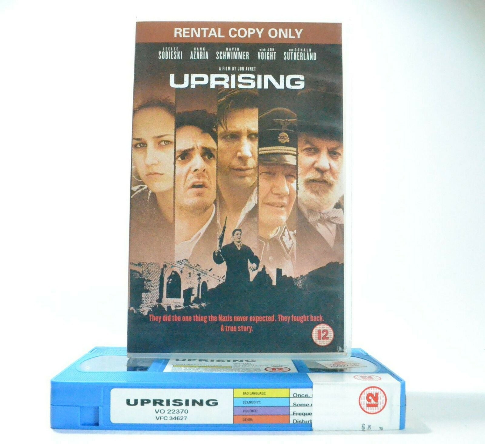 Uprising: War/Drama T.V. Series - Warsaw Ghetto Uprising - David Schwimmer - VHS-