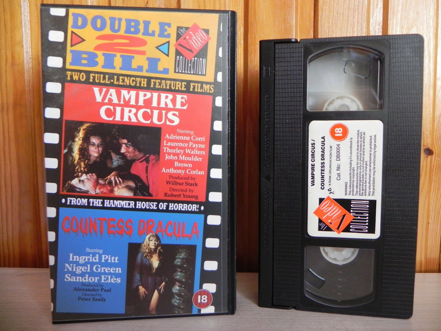 Vampire Circus - Countess Dracula - Double 2 Bill - Cert (18) - Pal VHS-