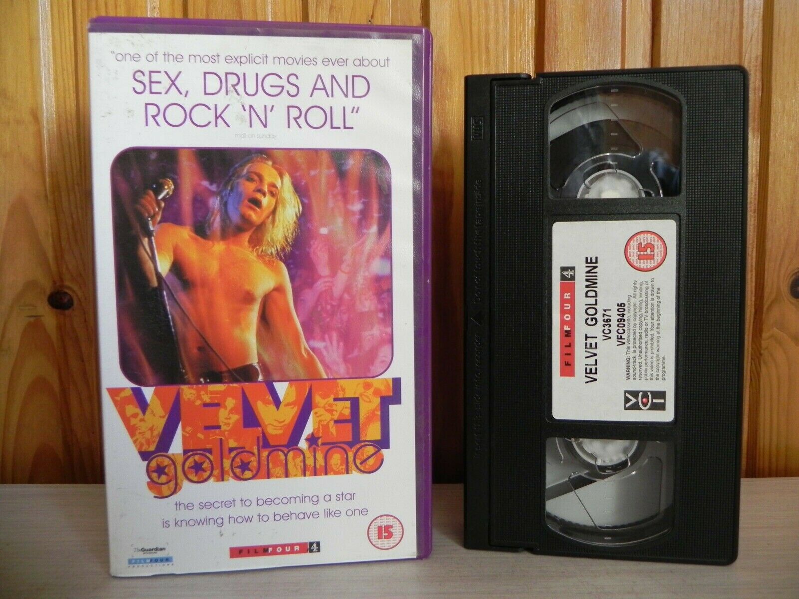 Velvet Goldmine - Film Four - Ewan McGregor - Christian Bale - Pal VHS-