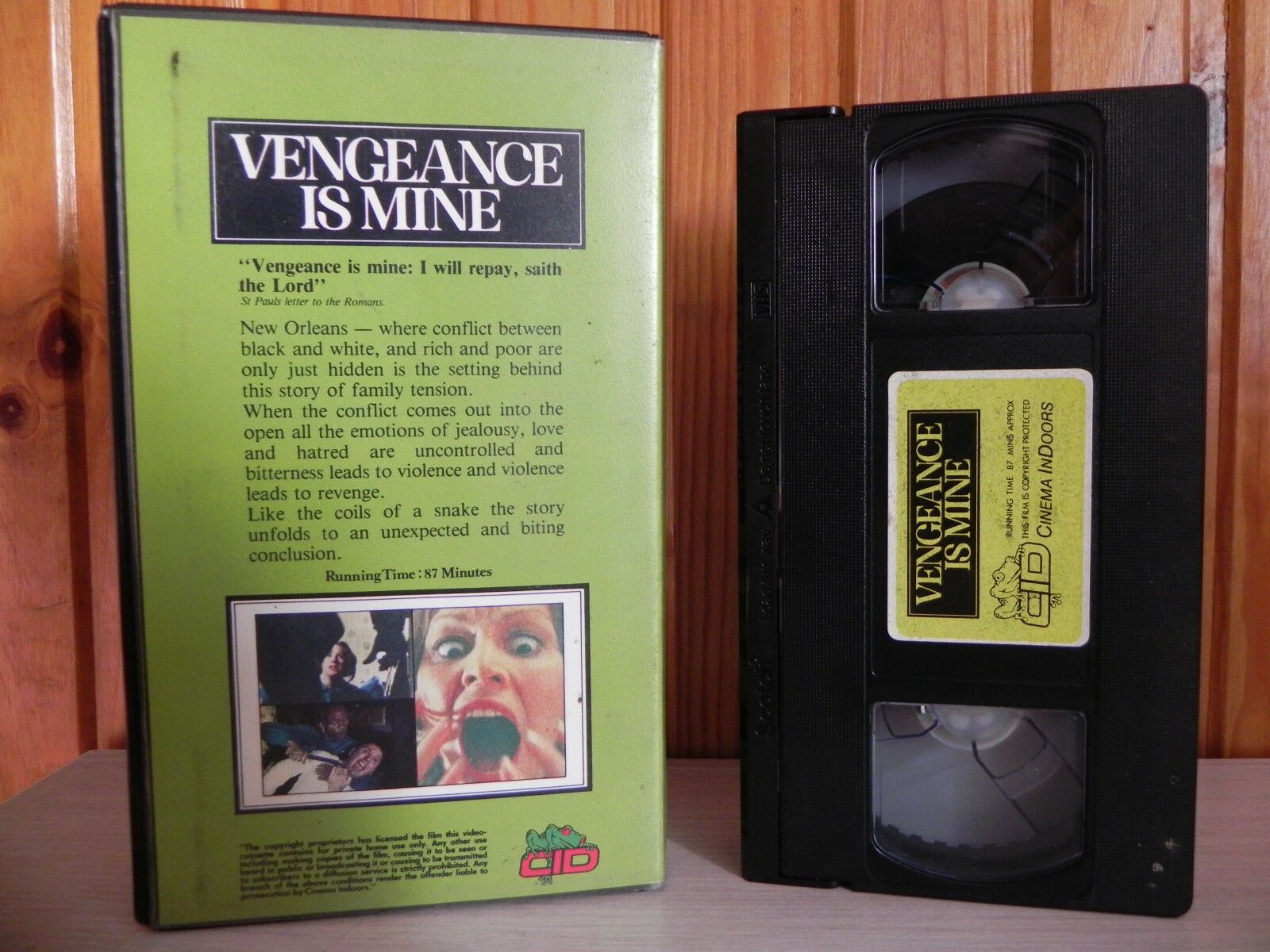 Vengeance Is Mine - CID - Thriller - Mickey Dolenz - Pre-Cert - Pal VHS-