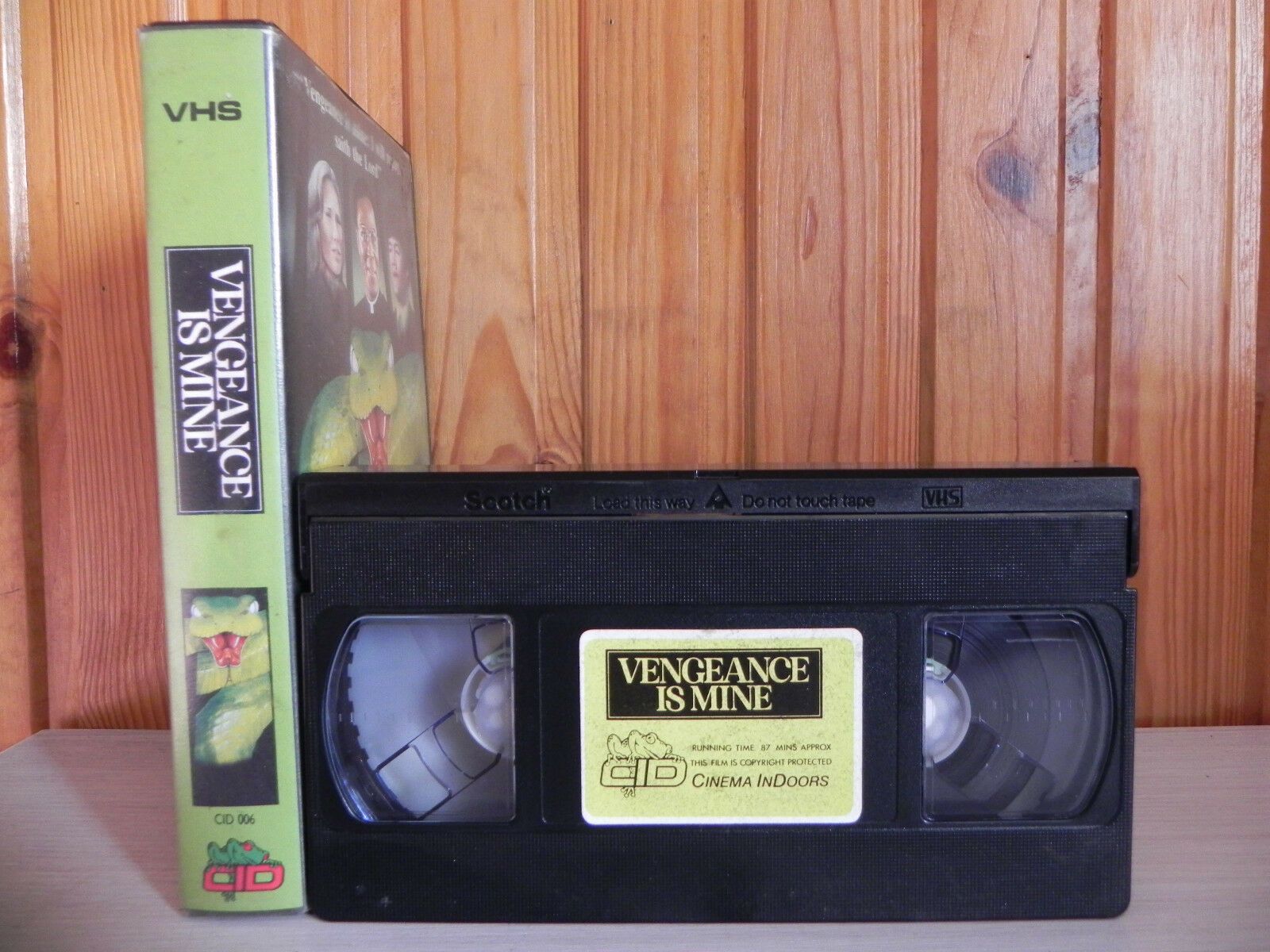 Vengeance Is Mine - CID - Thriller - Mickey Dolenz - Pre-Cert - Pal VHS-