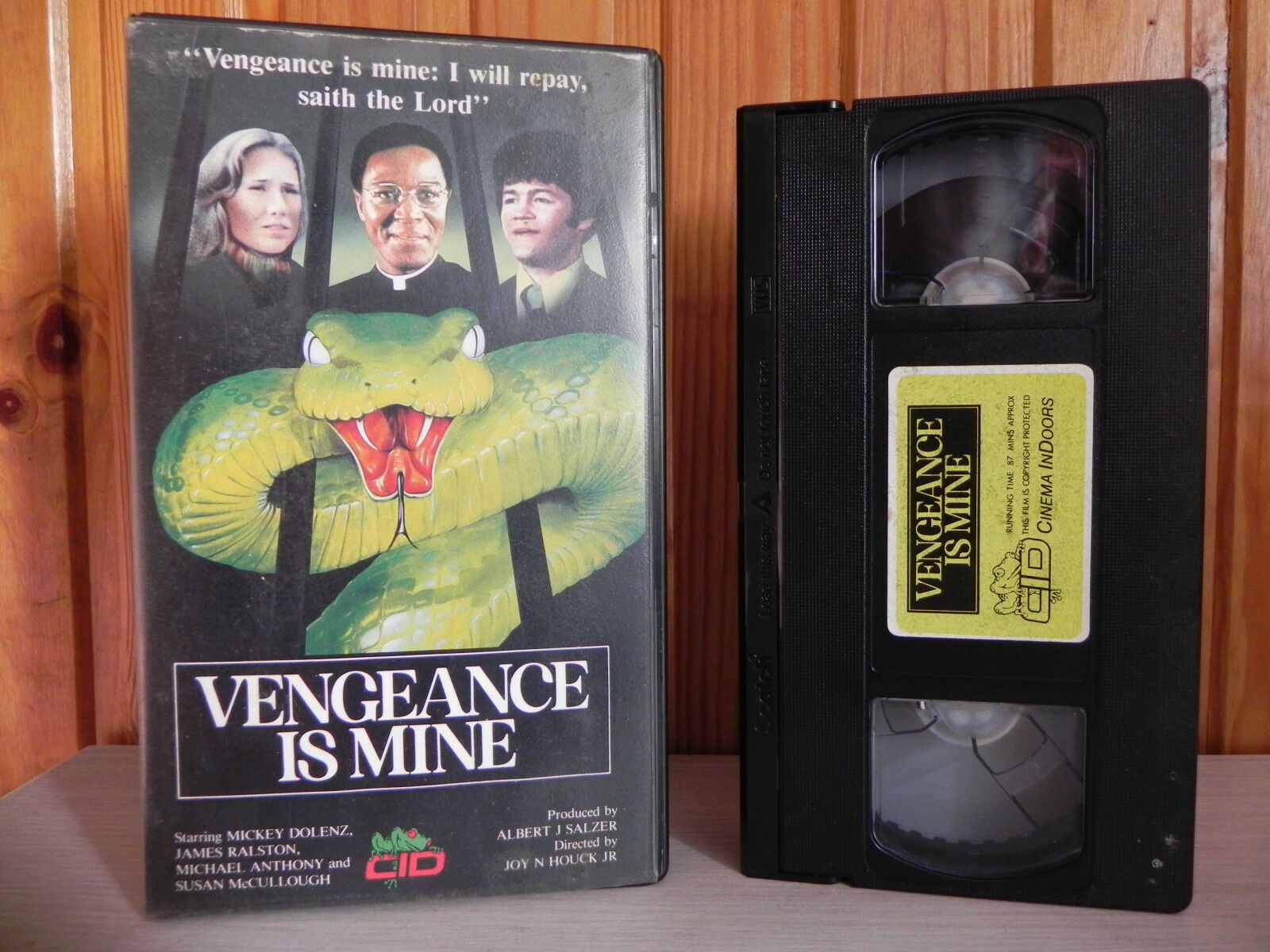 Vengeance Is Mine - CID - Thriller - Mickey Dolenz - Pre-Cert - Pal VHS-