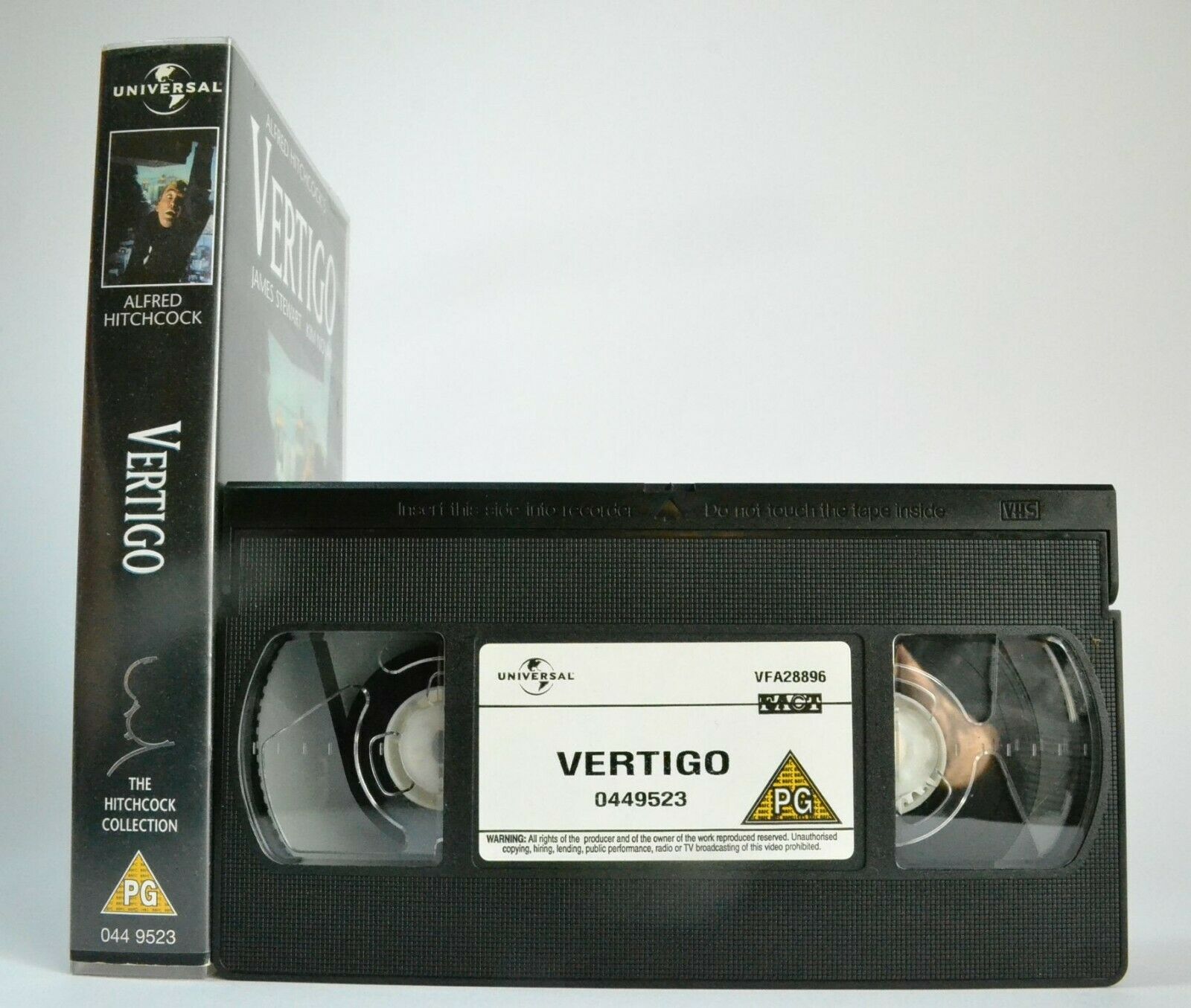 Vertigo; [Alfred Hitchcock] - Mystery Thriller - James Stewart / Kim Noval - VHS-