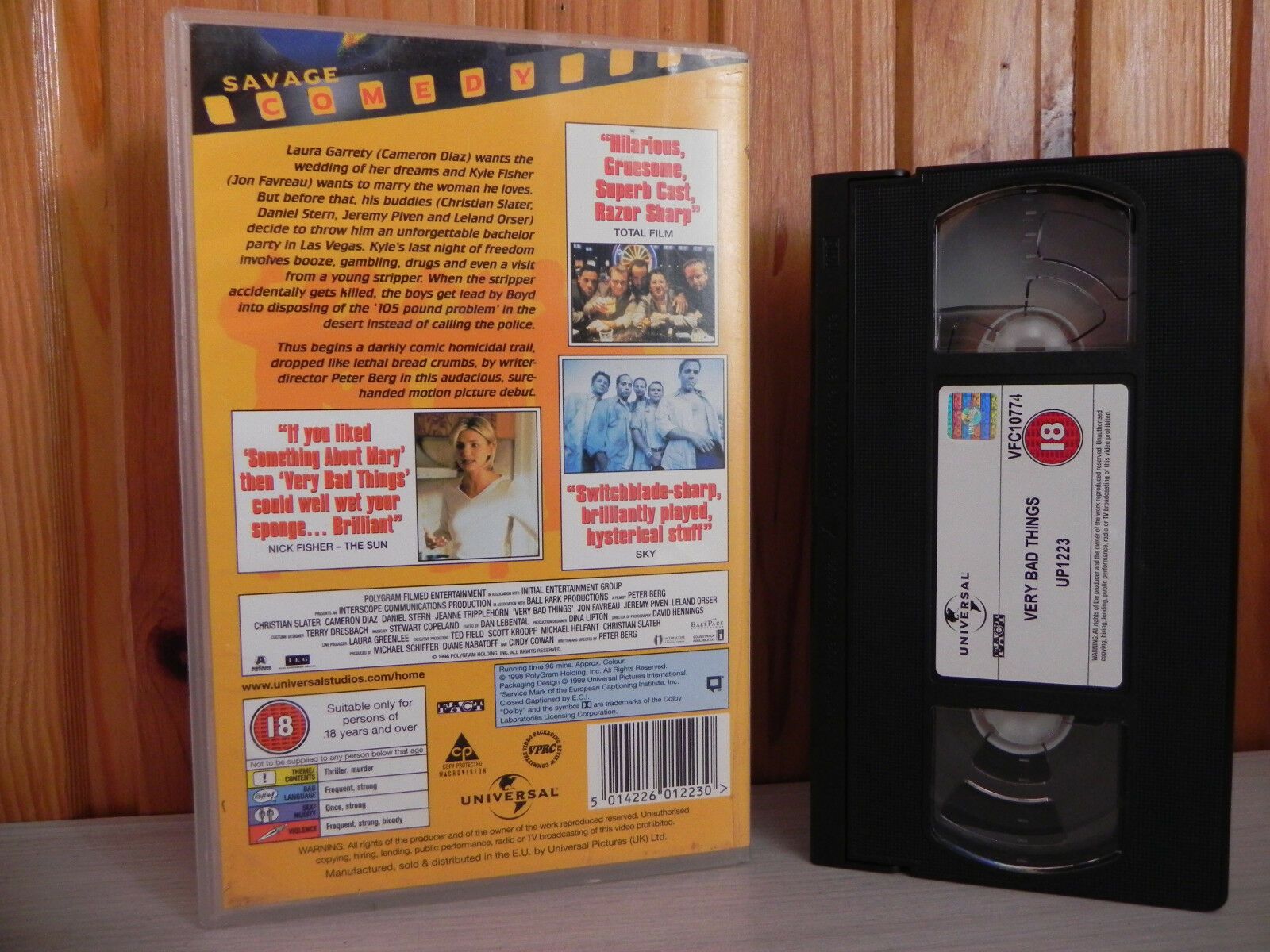 Very Bad Things - Big-Box - Universal - Action Ex-Rental - Diaz/Slater - PAL VHS-