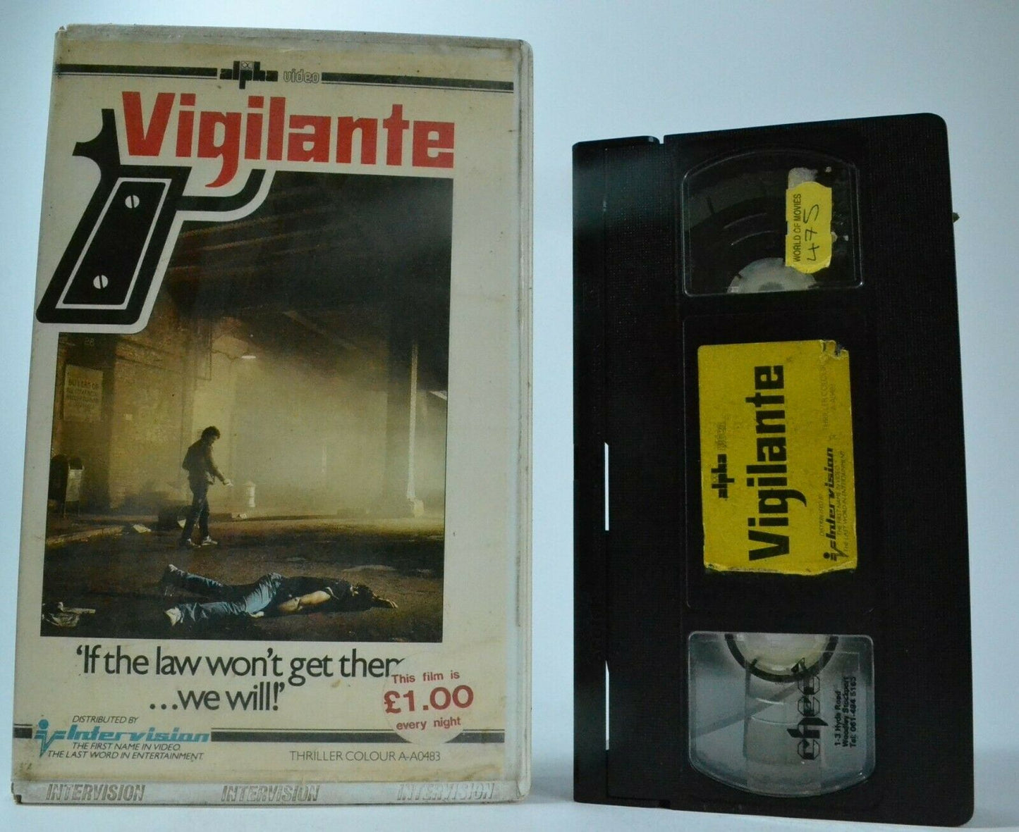 Vigilante - Big-Box - Pre-Cert - Intervision Ex-Rental - Crime Action - Pal VHS-