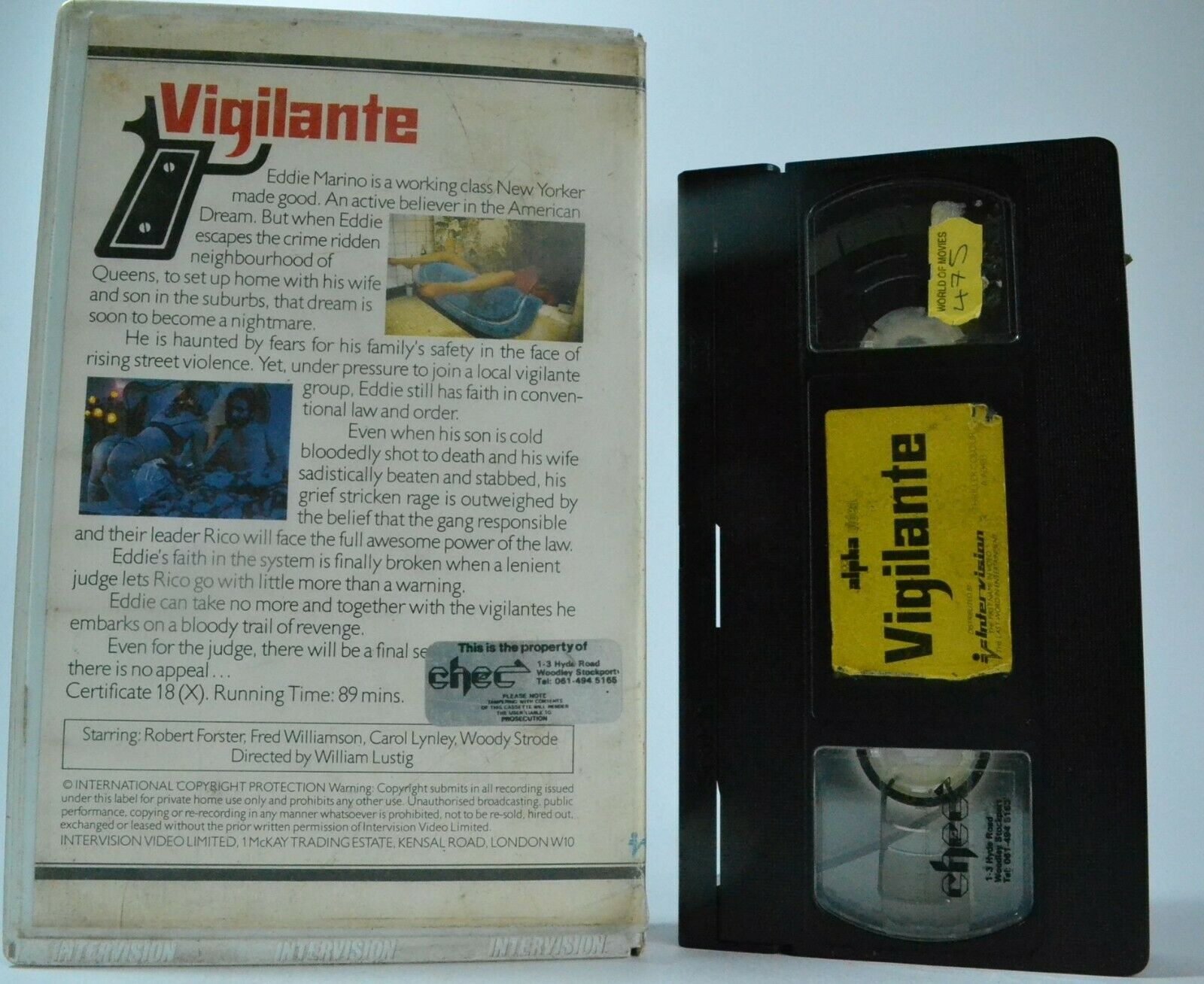 Vigilante - Big-Box - Pre-Cert - Intervision Ex-Rental - Crime Action - Pal VHS-