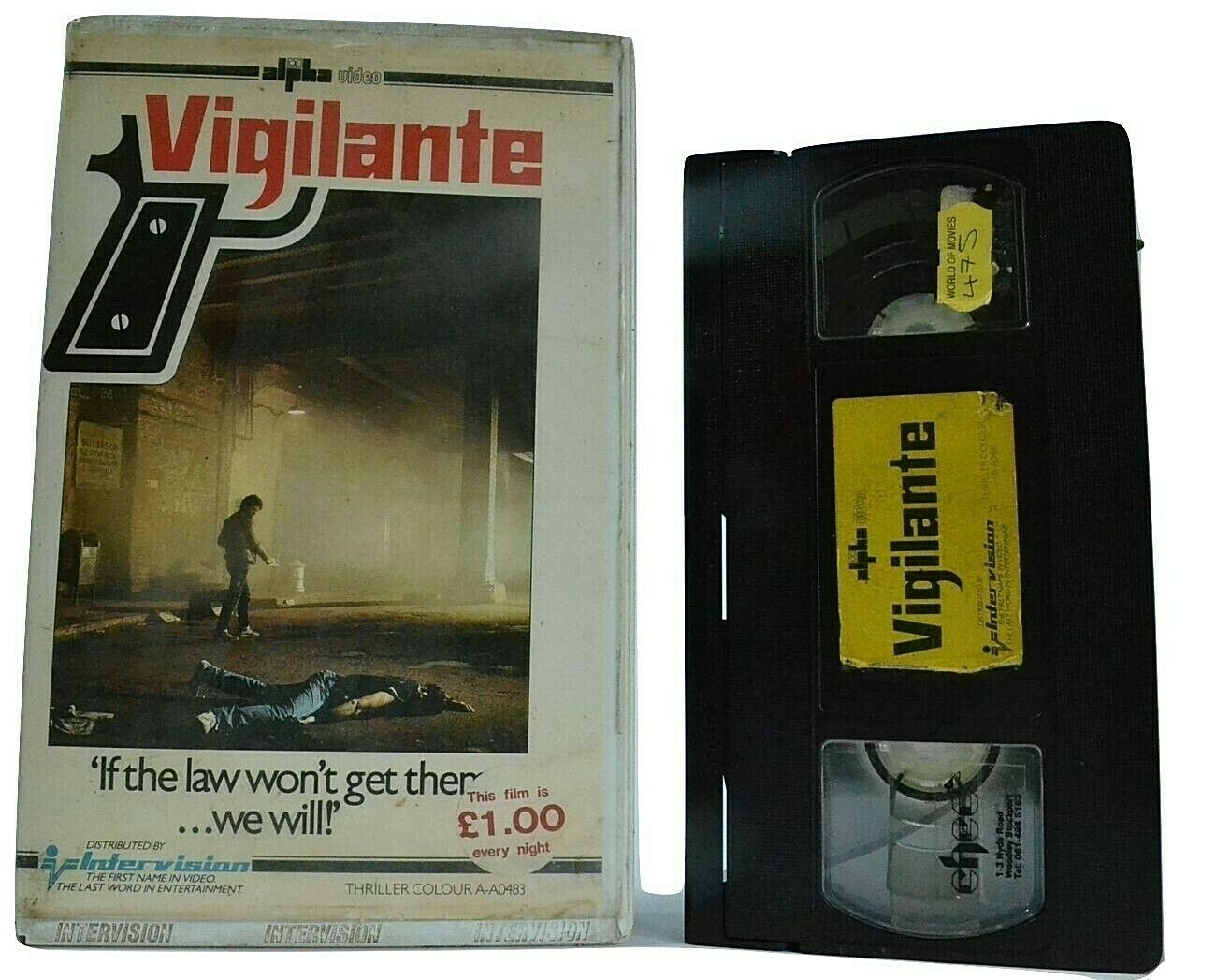 Vigilante - Big-Box - Pre-Cert - Intervision Ex-Rental - Crime Action - Pal VHS-