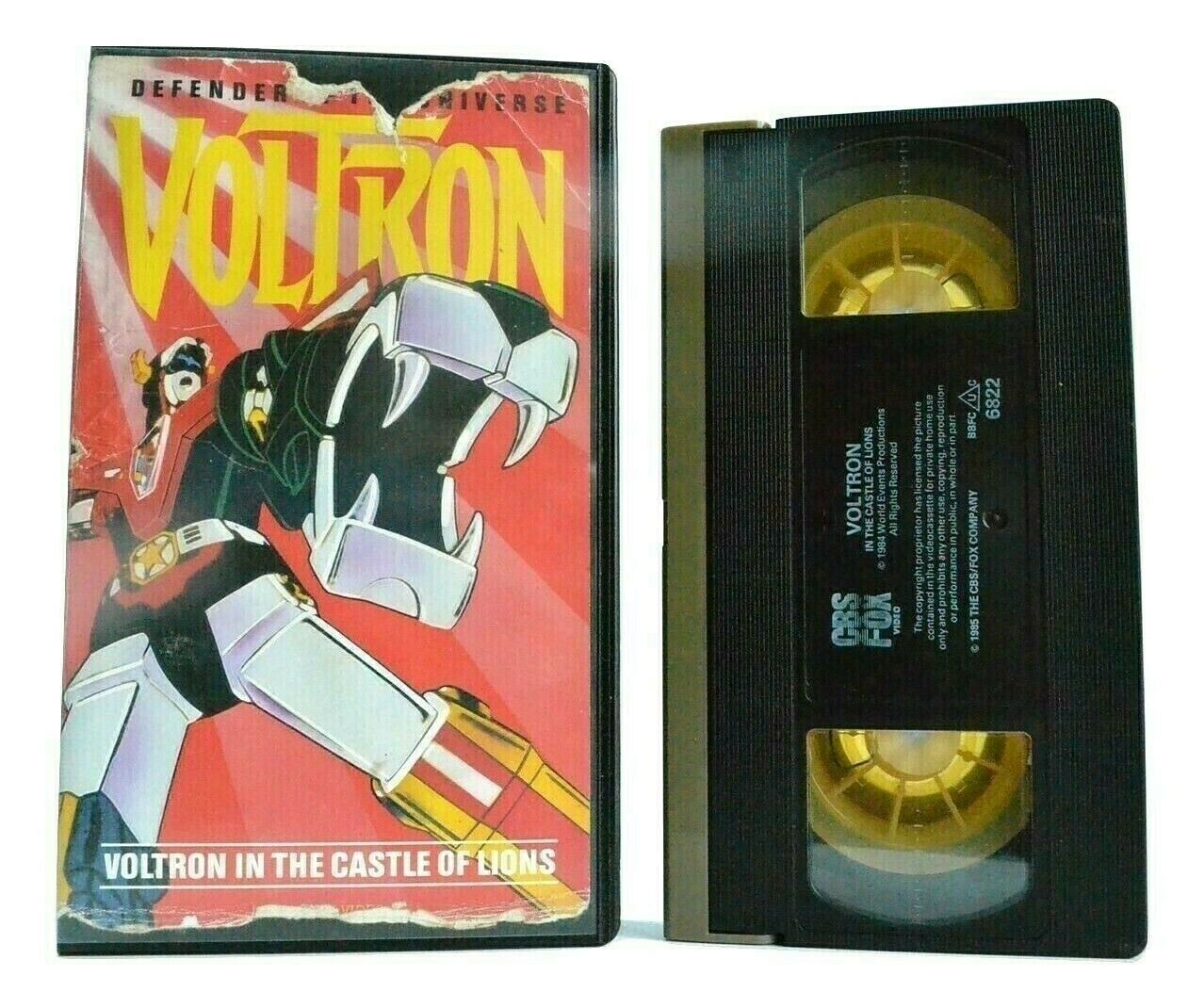 Voltron: In The Castle Of Lions: (1985) CBS/FOX - Animated Action - Kids - VHS-