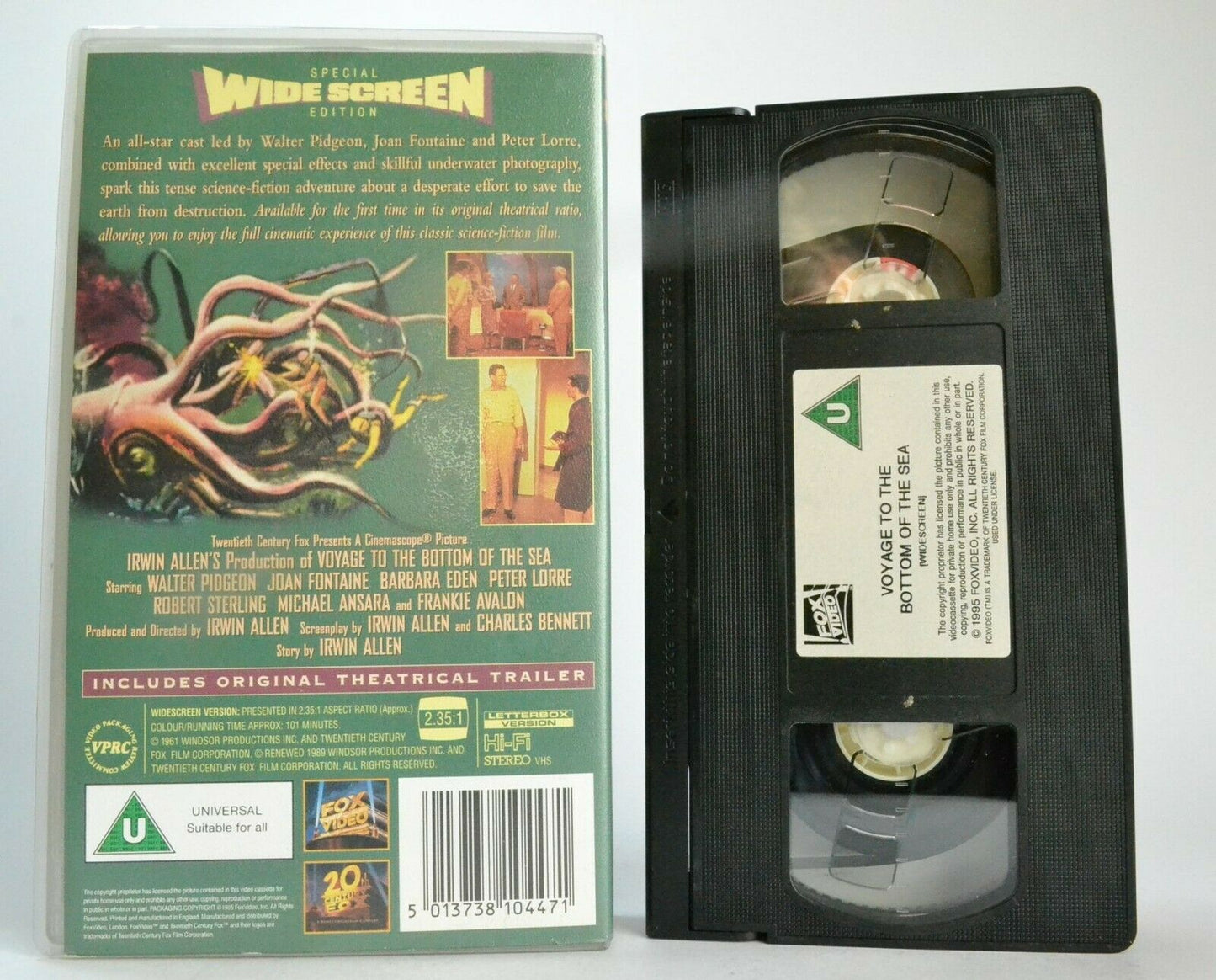 Voyage To The Bottom Of The Sea [Widescreen] Sci-Fi Action - Barbara Eden - VHS-