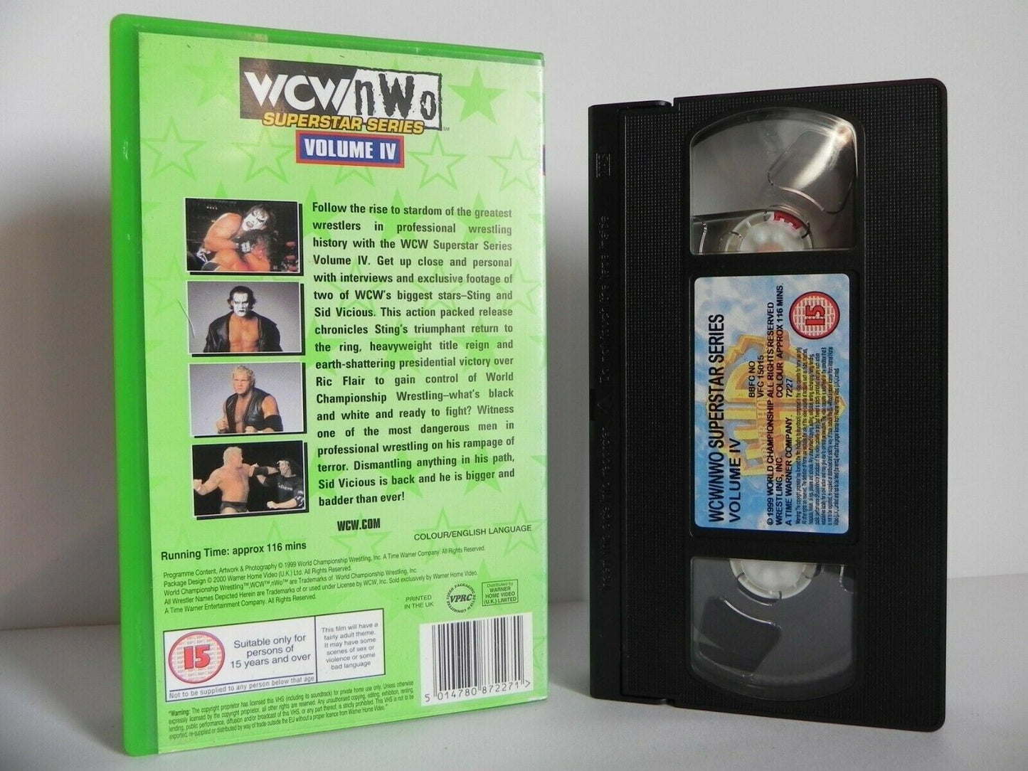 WCW/NWO Superstar Series - Volume 4 - Wrestling - Sting - Sid Vicious - Pal VHS-