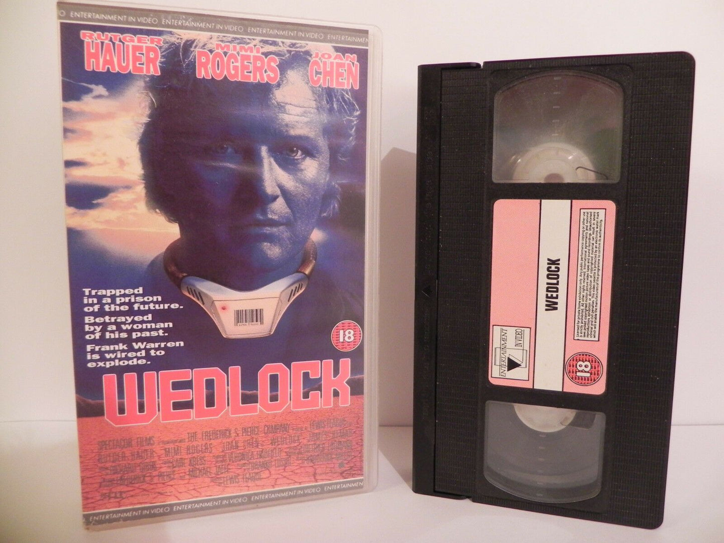 WEDLOCK - Rutger Hauer - Future Sci-Fi - Small Box - Entertainment Video - VHS-