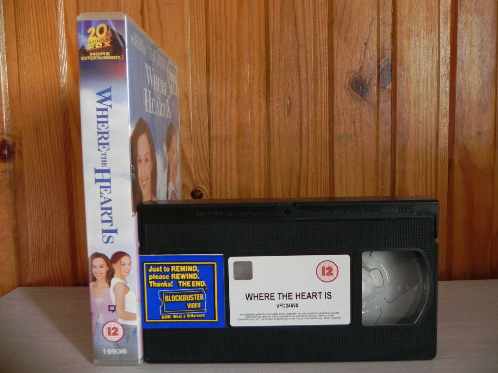 WHERE THE HEART IS - Natalie Portman - Large Box - Ex-Rental - Drama - VHS-