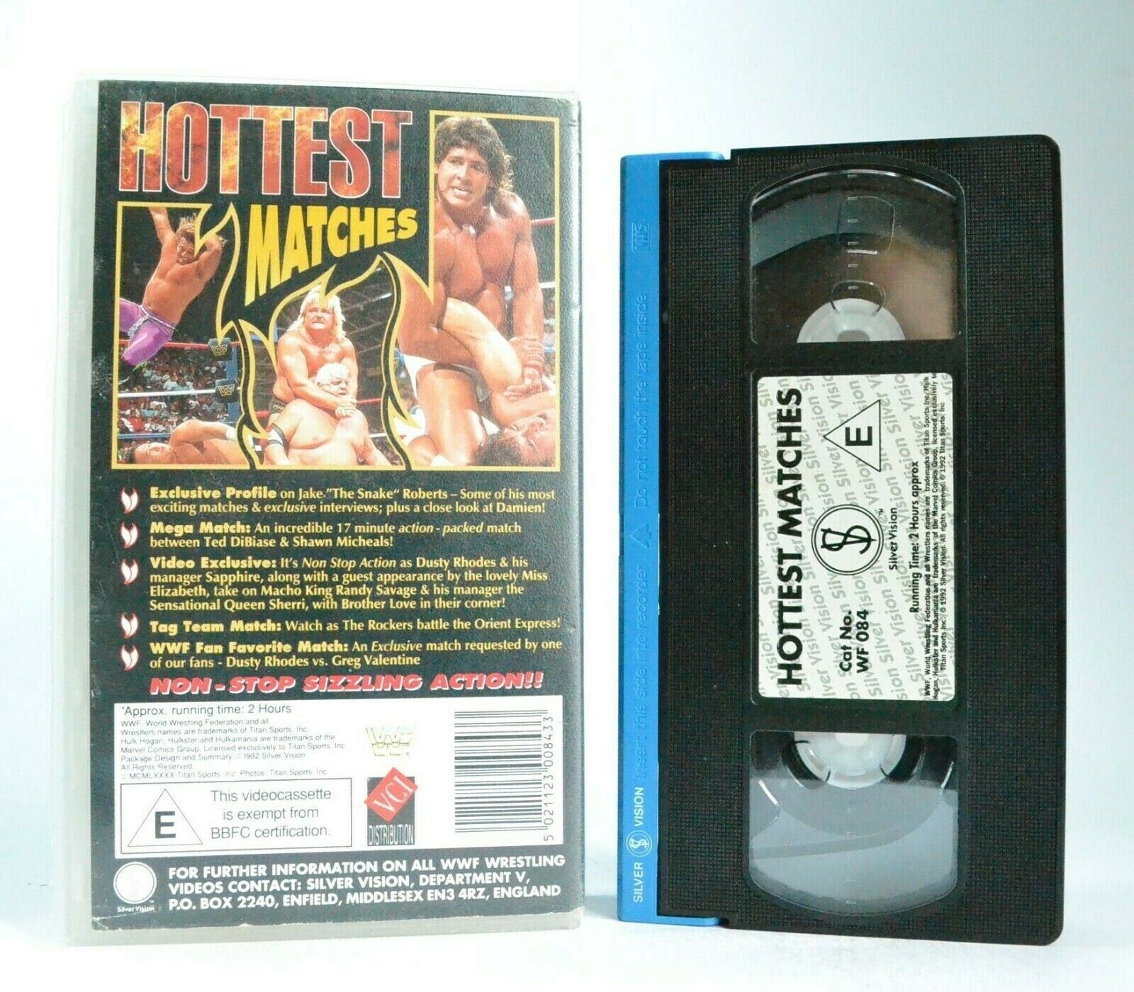 WWF Hottest Matches - Wrestling - Superstars Workouts - Sizzling Action - VHS-