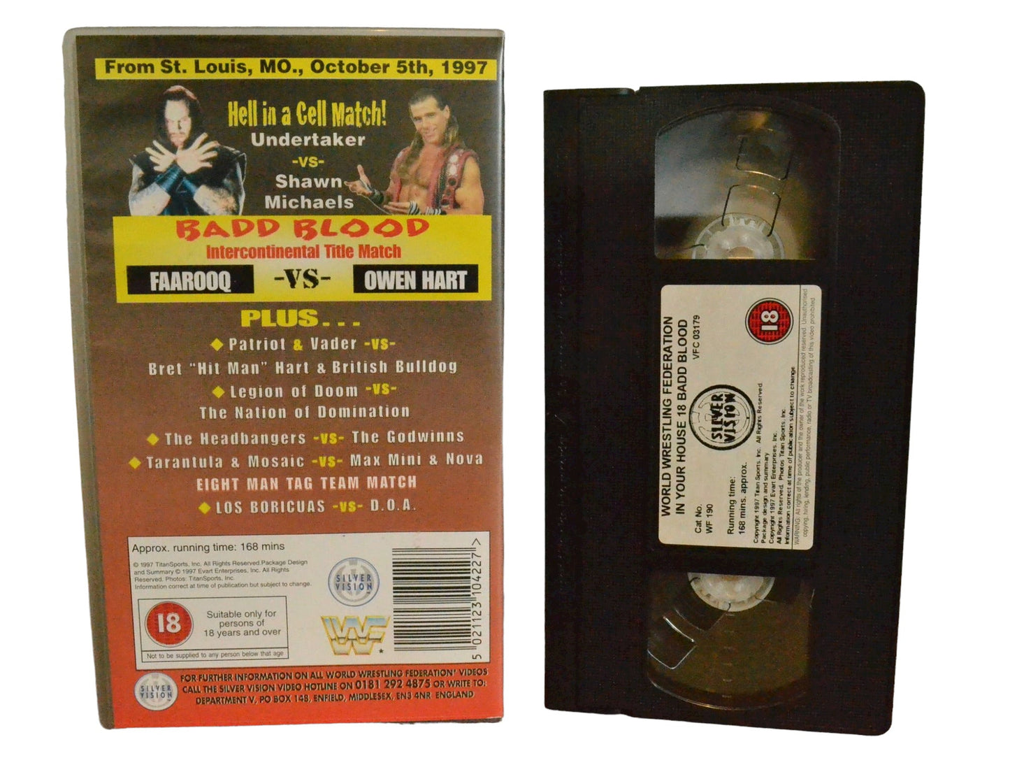 WWF: In Your House 18 : Badd Blood - Shawn Michaels - World Wrestling Federation Home Video - Wrestling - PAL - VHS-