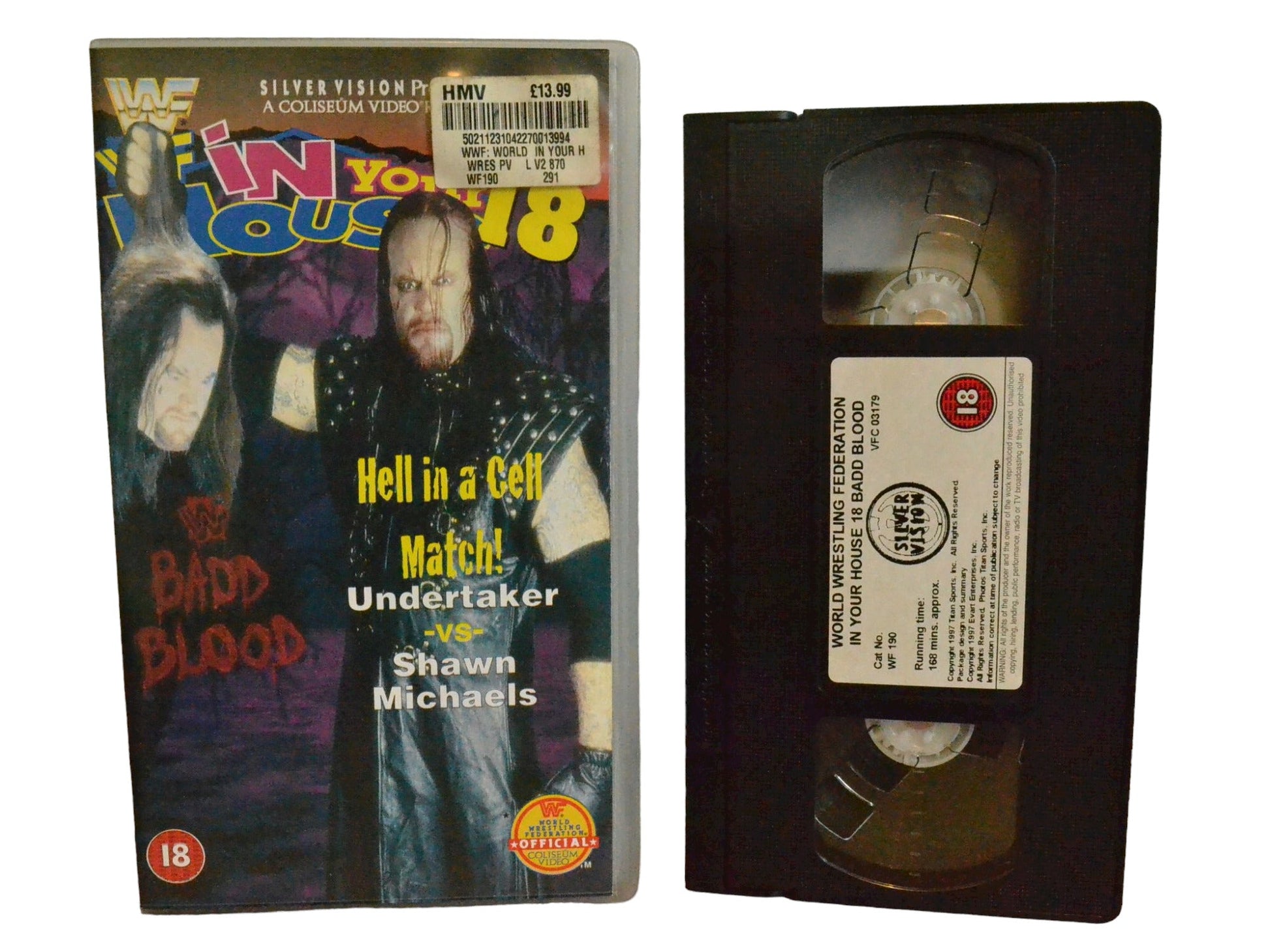 WWF: In Your House 18 : Badd Blood - Shawn Michaels - World Wrestling Federation Home Video - Wrestling - PAL - VHS-