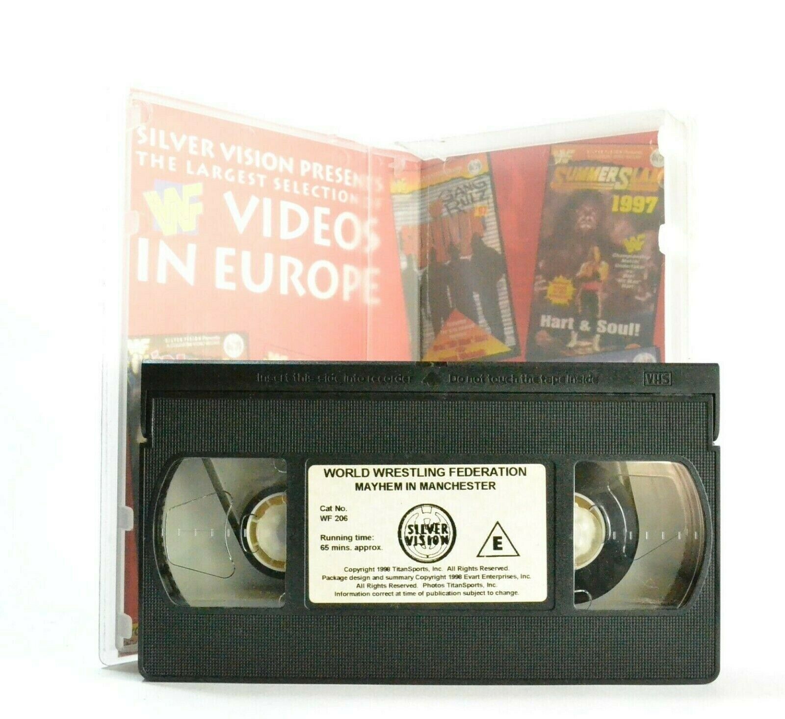 WWF Mayhem In Manchester - Wrestling - 30 Superstars - 19.000 Fans - Pal VHS-