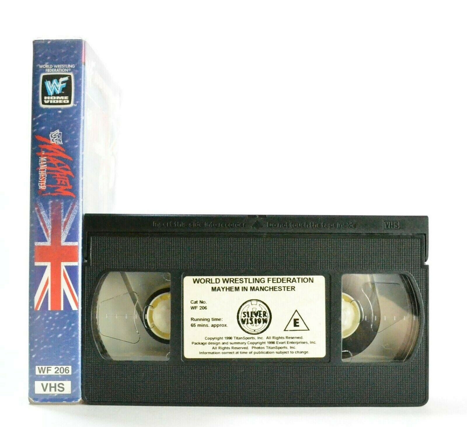 WWF Mayhem In Manchester - Wrestling - 30 Superstars - 19.000 Fans - Pal VHS-