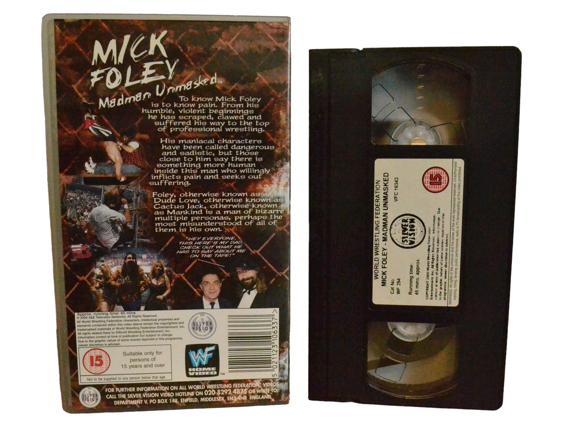 WWF: Mick Foley - Madman Unmasked - Mick Foley - World Wrestling Federation Home Video - Wrestling - PAL - VHS-