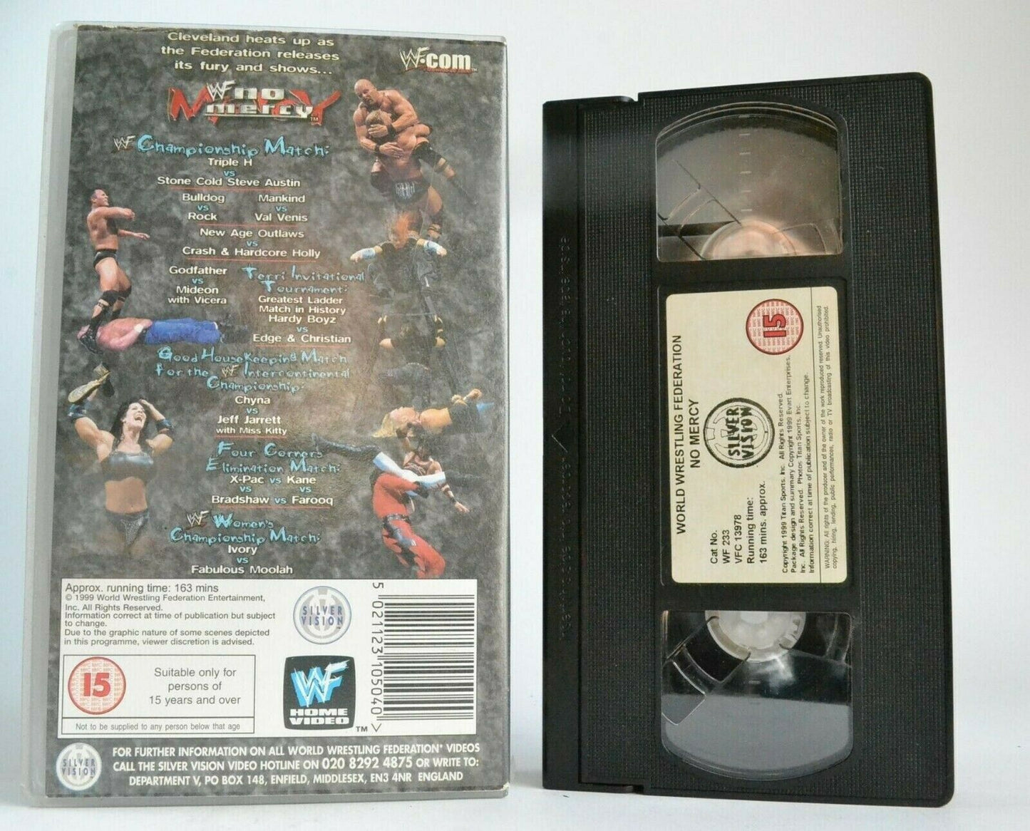 WWF No Mercy - Cleveland/Ohio (1999) - Wrestling - The Rock - Mankind - Pal VHS-