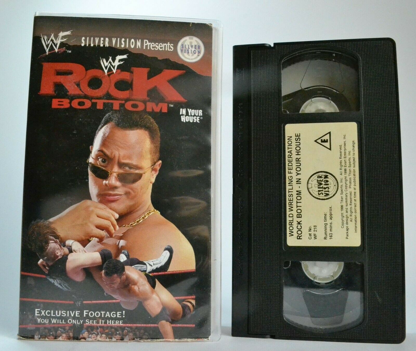 WWF Rock Bottom [In Your House] Wrestling - The Rock - Mankind - Owen Hart - VHS-