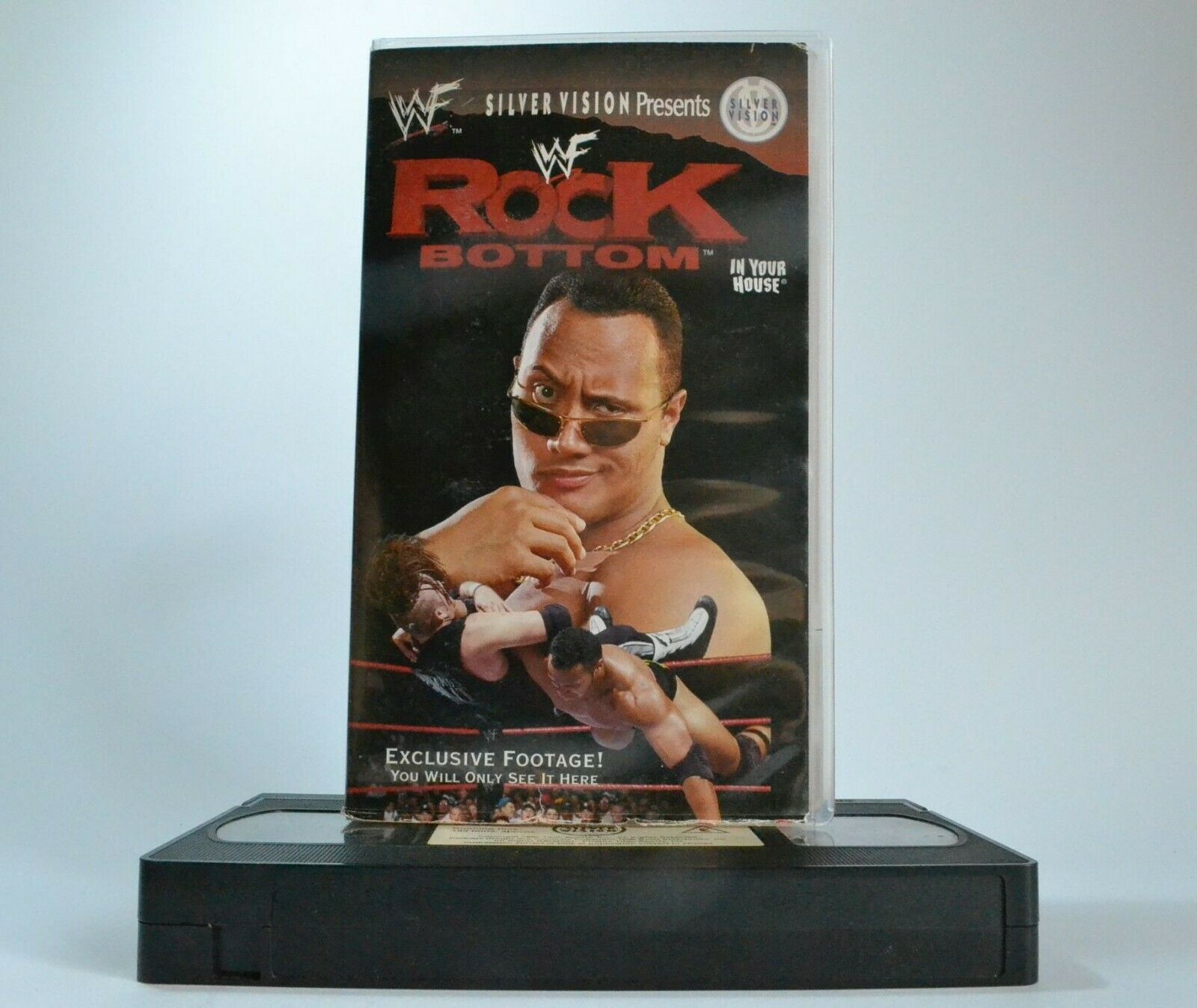 WWF Rock Bottom [In Your House] Wrestling - The Rock - Mankind - Owen Hart - VHS-