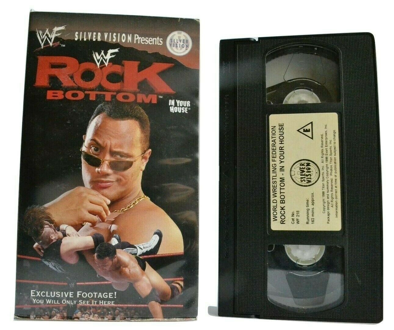 WWF Rock Bottom [In Your House] Wrestling - The Rock - Mankind - Owen Hart - VHS-