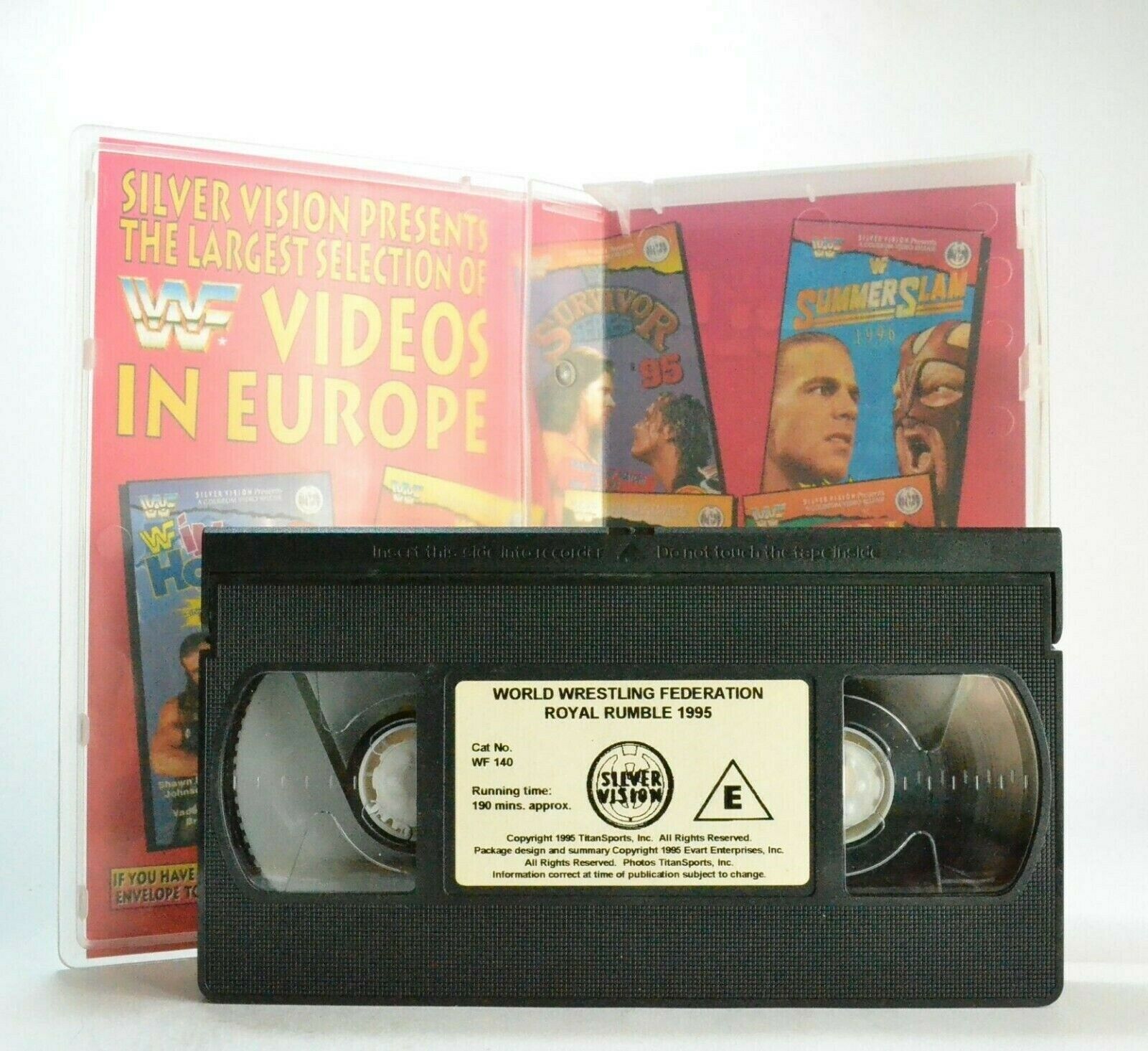 WWF Royal Rumble 1995 - Wrestling - Bret Hart - Razor Ramor - Jeff Jarrett - VHS-