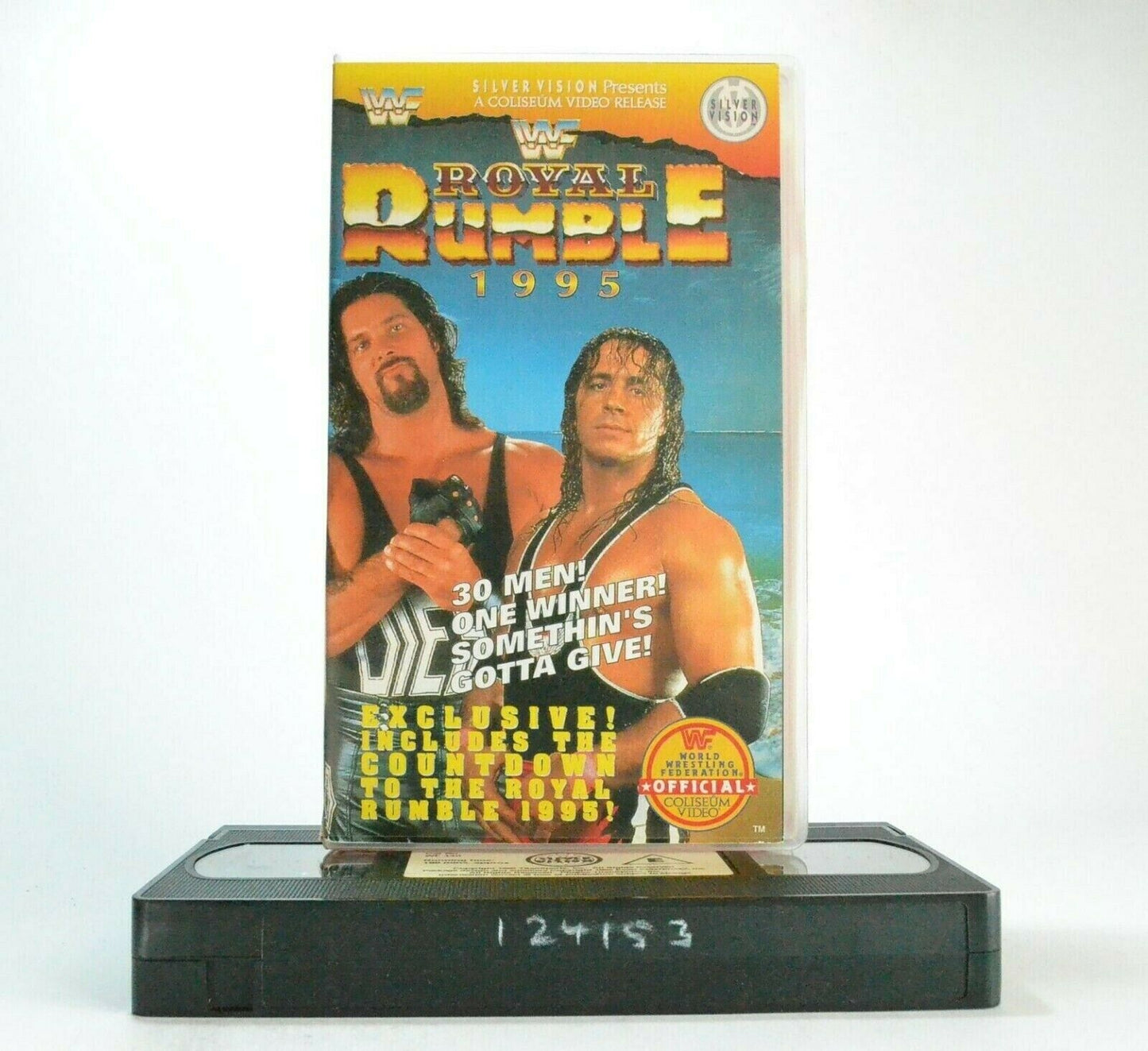 WWF Royal Rumble 1995 - Wrestling - Bret Hart - Razor Ramor - Jeff Jarrett - VHS-