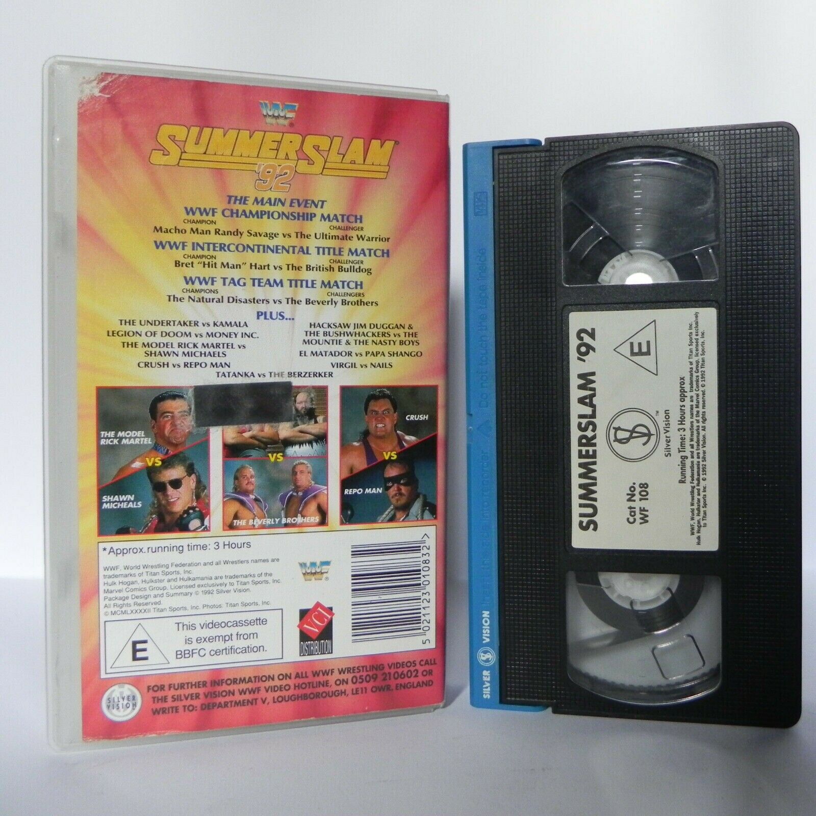 WWF Summer Slam '92 - Wrestling - Complete Event - Eleven Matches - Action - VHS-