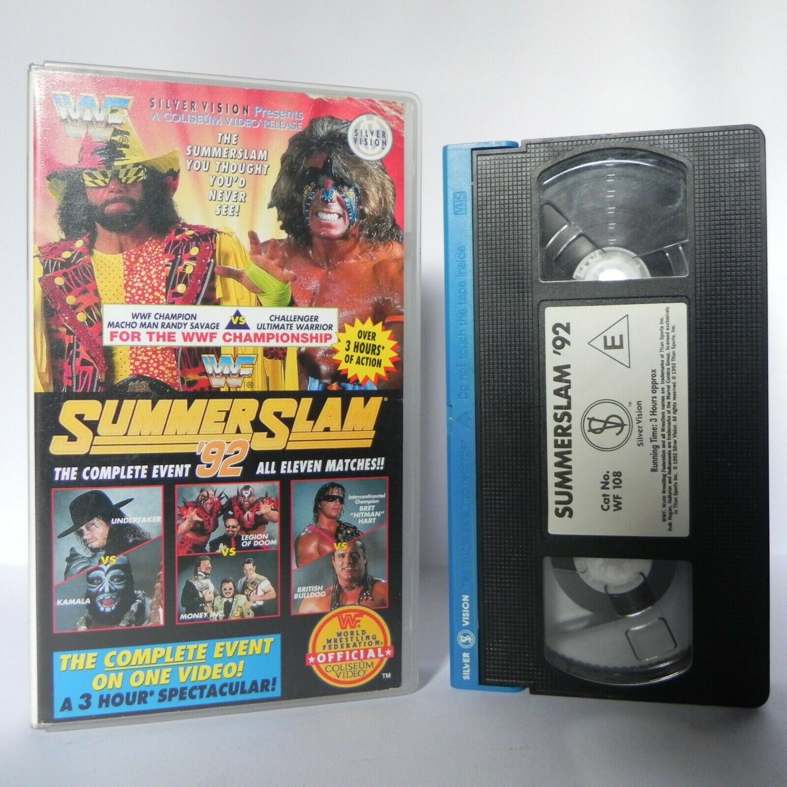 WWF Summer Slam '92 - Wrestling - Complete Event - Eleven Matches - Action - VHS-