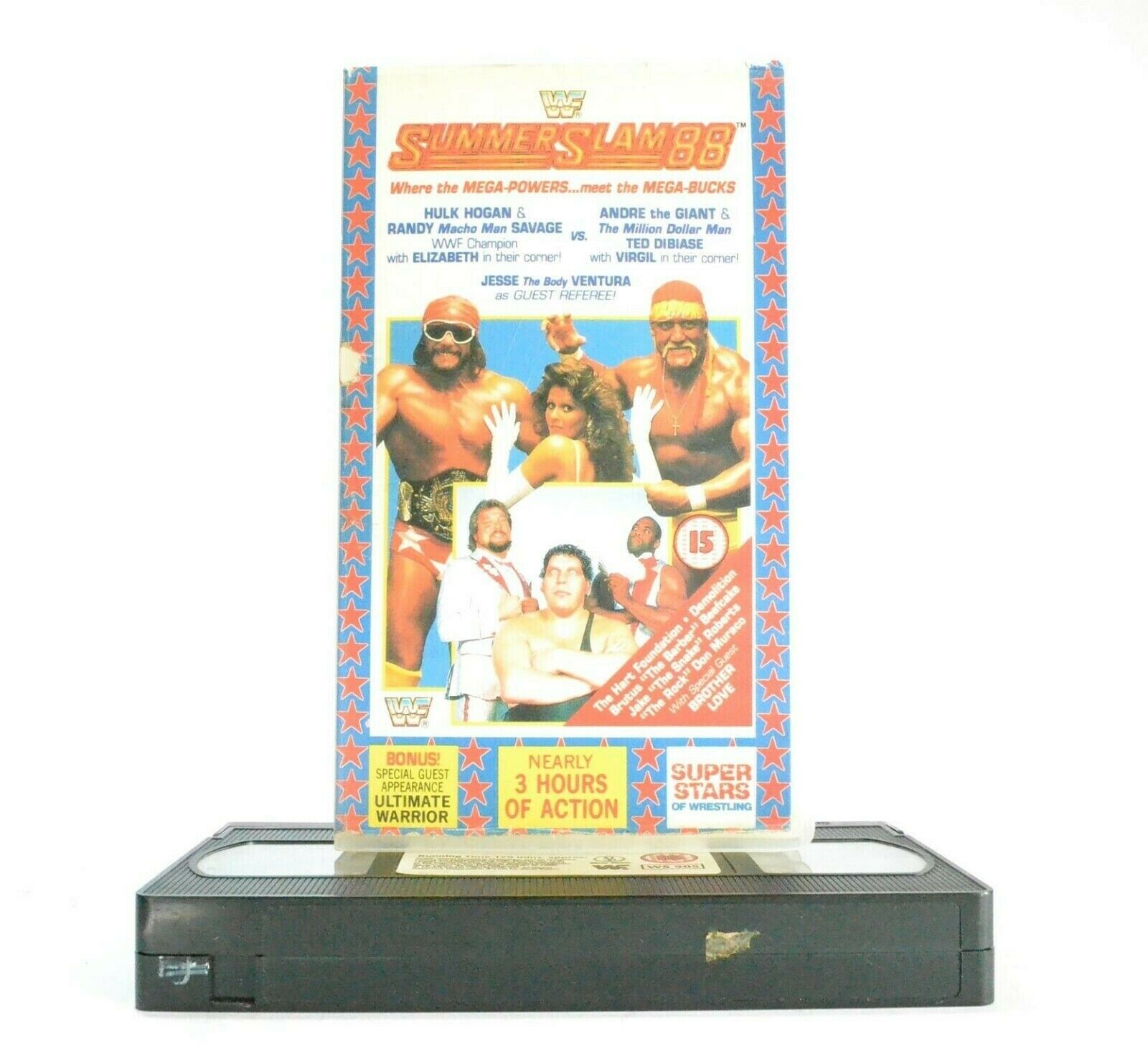 WWF SummerSlam'88 - Wrestling - 3 Hours Of Action - Hulk Hogan/Macho Man - VHS-