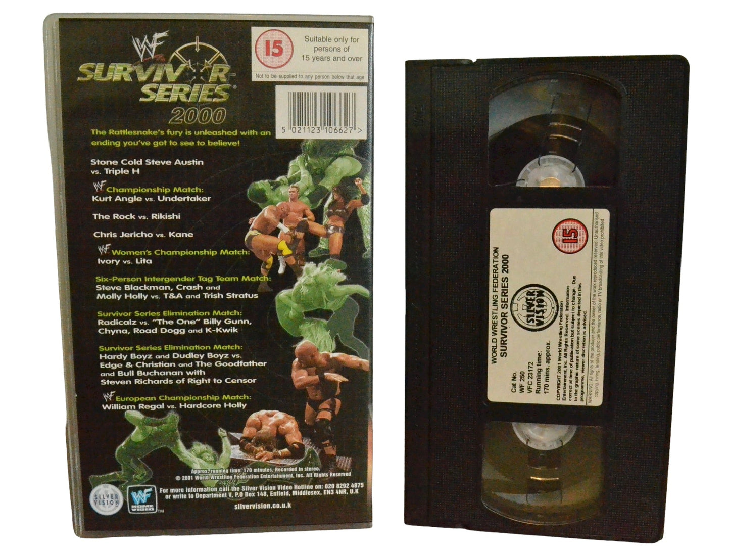 WWF: Survivor Series 2000 - The Rules Have Changed - Kurt Angle - World Wrestling Federation Home Video - Wrestling - PAL - VHS-