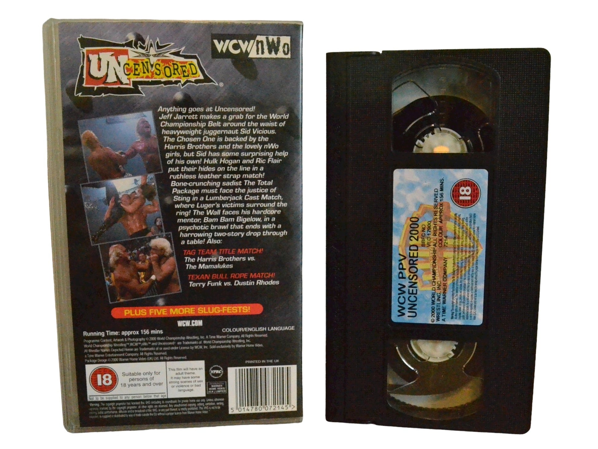 WWF: Uncensored 2000 - Bam Bam Bigelow - World Wrestling Federation Home Video - Wrestling - PAL - VHS-