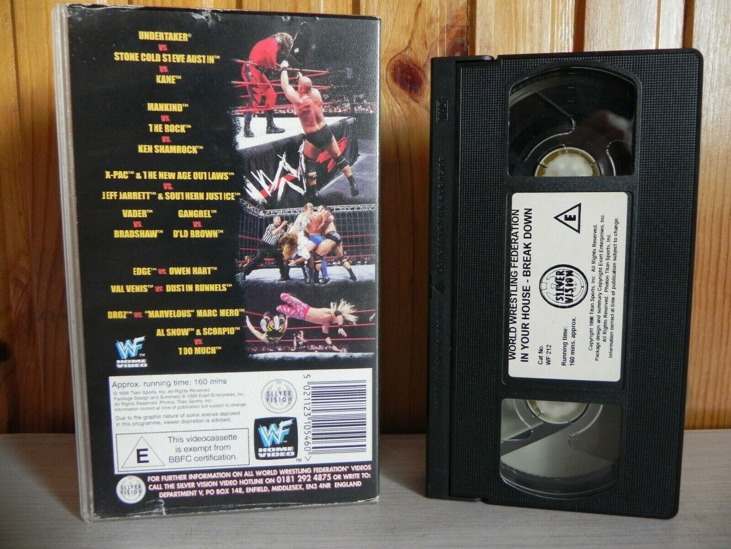 WWF Wrestling: Break Down In Your House - Edge VS Owen Hart - 160 Minutes - VHS-