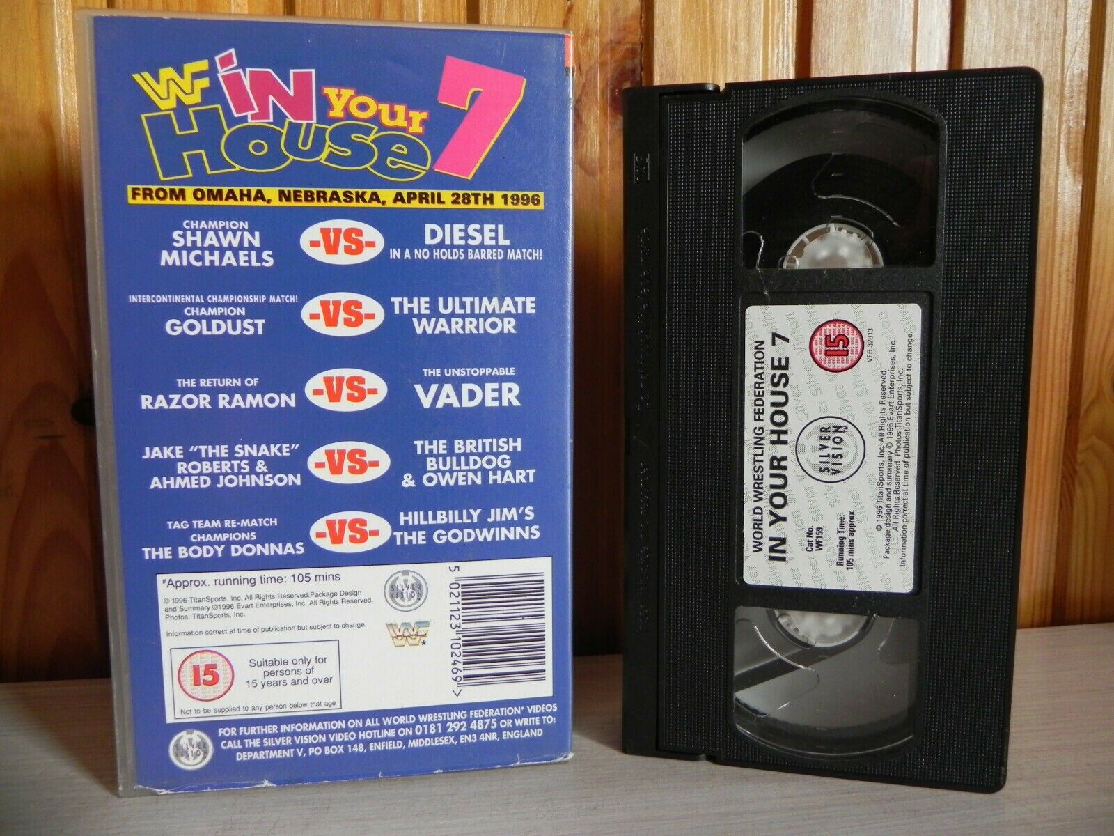 WWF Wrestling In Your House 7 - 28/04/96 Omaha/Nebraska - Goldust - Diesel - VHS-