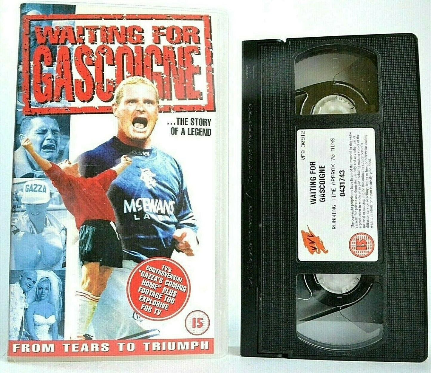 Waiting For Gascoine: The Story Of A Legend - Documentary - Football - Pal VHS-