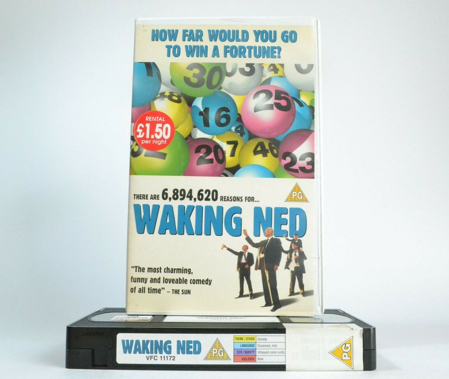 Waking Ned (1998) - British Comedy - Large Box - Ian Bannen/David Kelly - VHS-