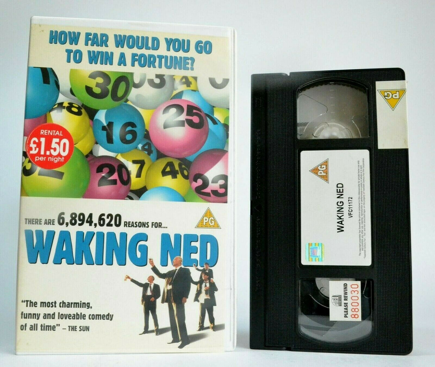 Waking Ned (1998) - British Comedy - Large Box - Ian Bannen/David Kelly - VHS-