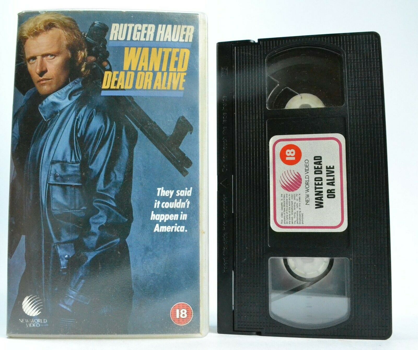 Wanted Dead Or Alive (1987) -<New World Video>- Action - Rutger Hauer - Pal VHS-