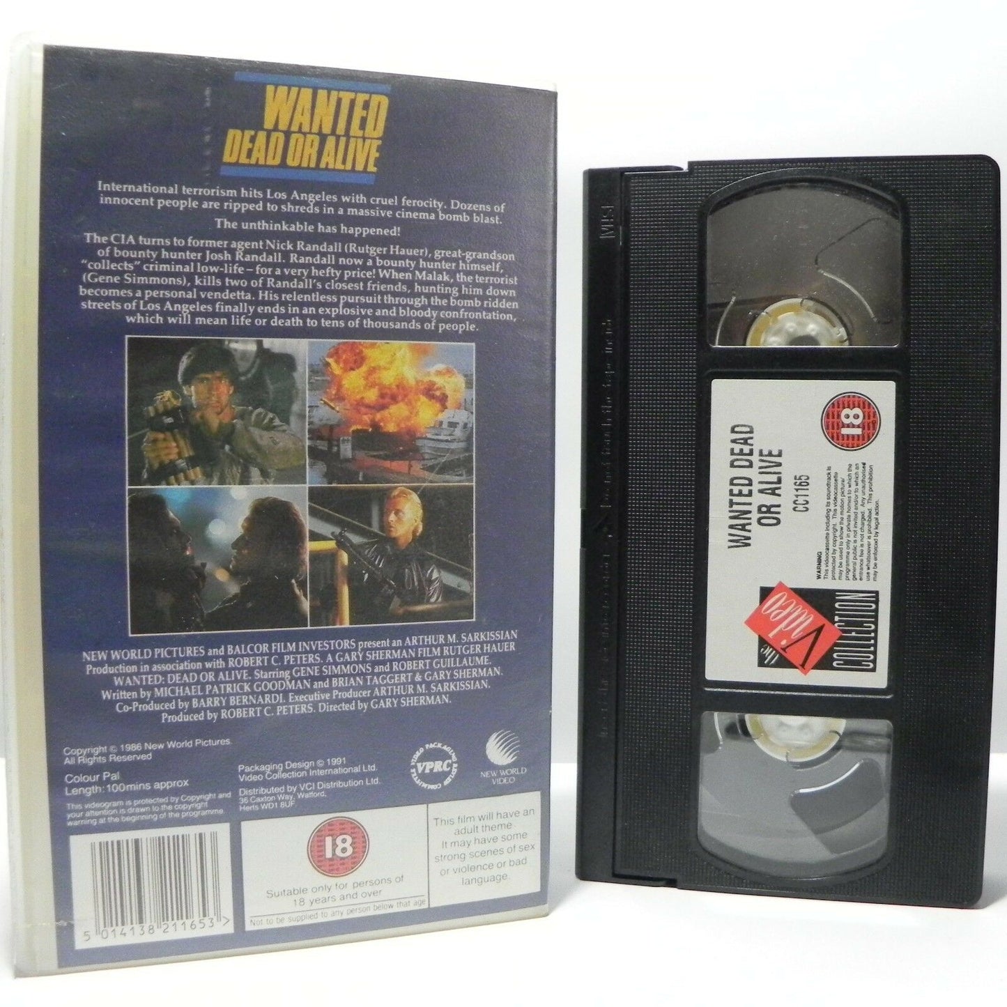 Wanted Dead Or Alive: By G.Sherman - International Terrorism - R.Hauer - Pal VHS-