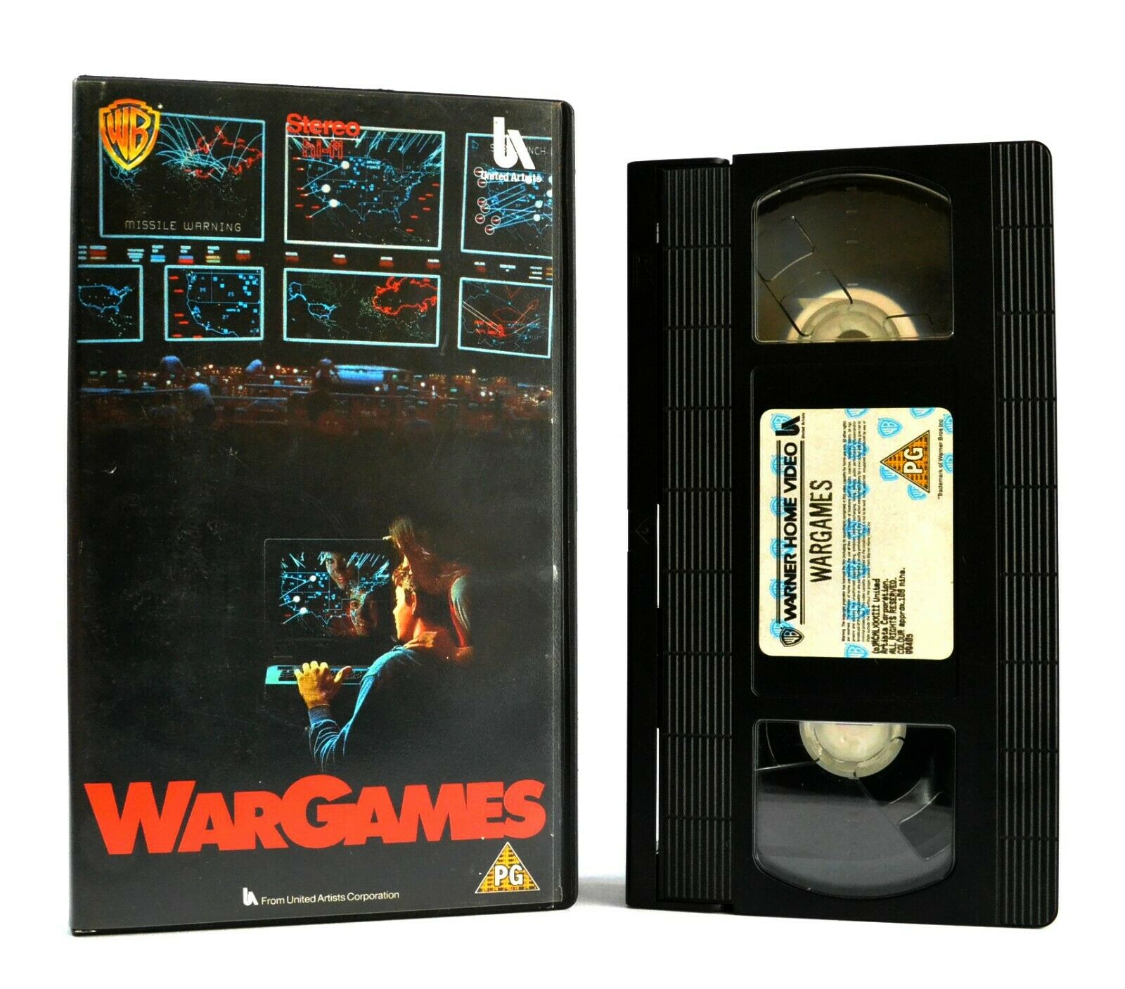 Wargames: Warner Home (1983) - Cold War/Sci-Fi - Matthew Broderick - Pal VHS-