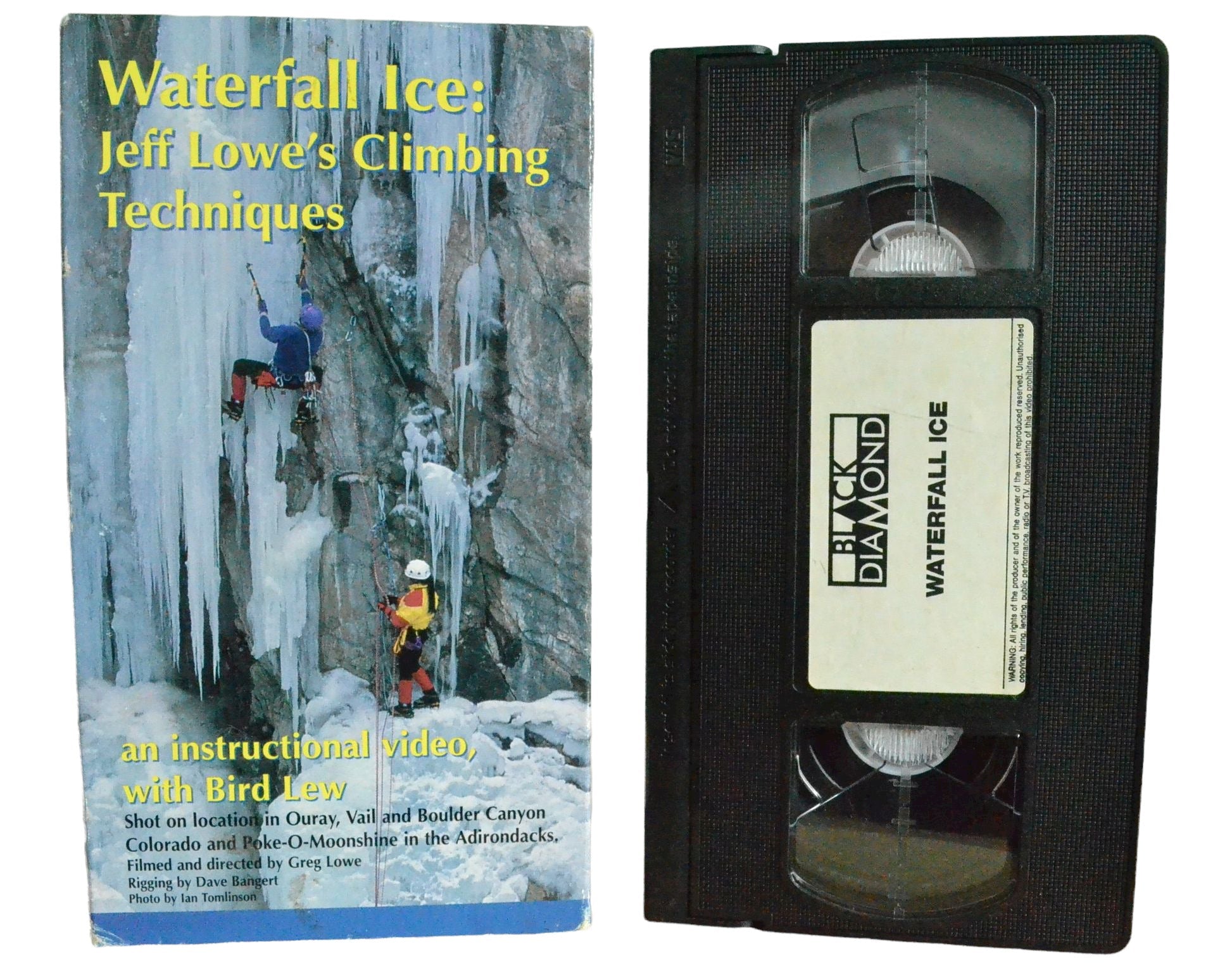 Waterfall Ice: Jeff Lowe's Climbing Techniques - Black Diamond - Vintage - Pal VHS-