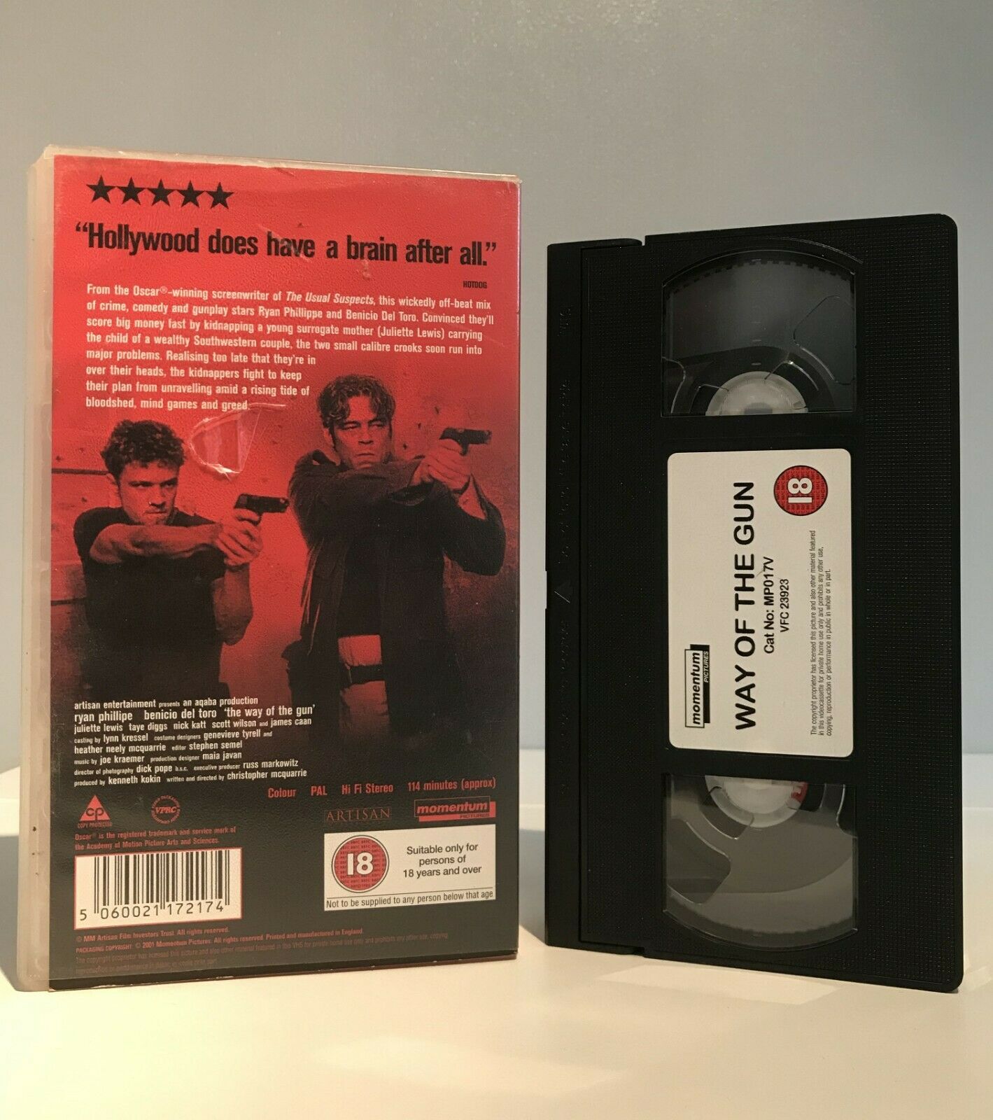 Way Of The Gun - Thriller - Low-Level Petty Criminals - Benicio Del Toro - VHS-