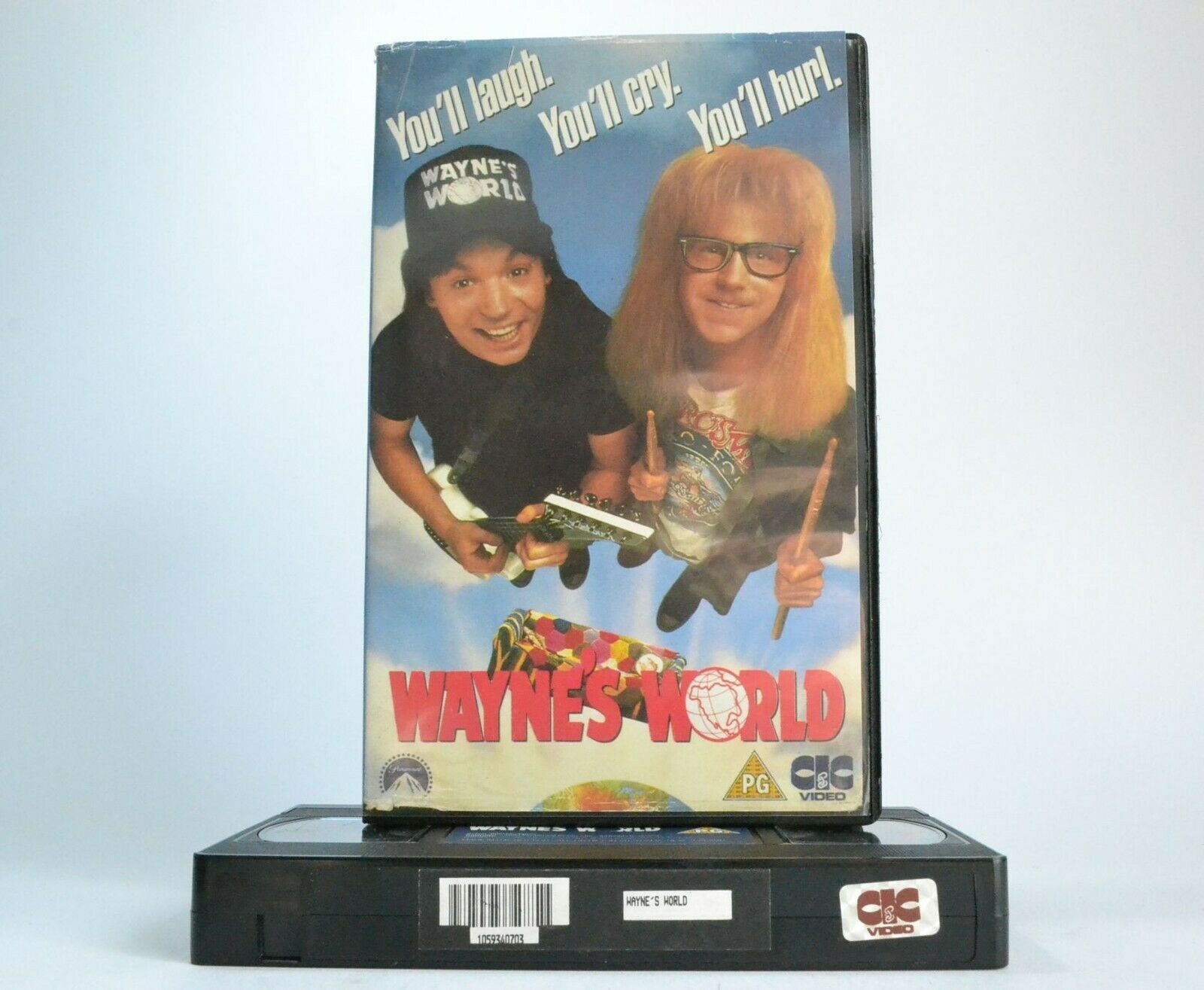 Wayne's World (1992) - Rock And Roll Comedy - Large Box - Mike Myers - Pal VHS-