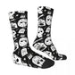 Welcome Campers Retro Horror Movie Socks - Funny Men's Harajuku Street Style - Seamless Crew Crazy Gift-As The Picture-One Size-