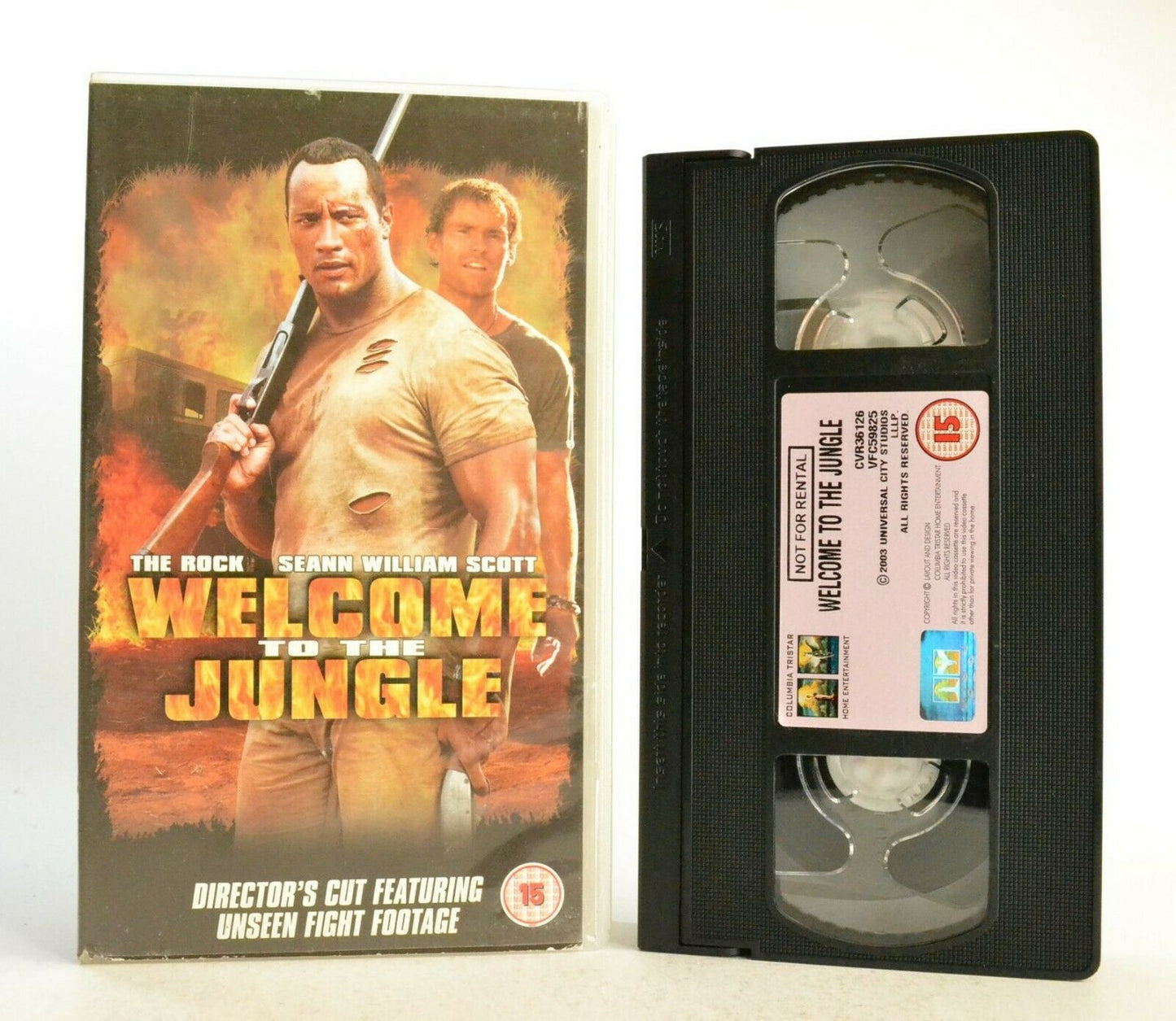 Welcome To The Jungle: Action/Adventure (2003) - Director's Cut - The Rock - VHS-